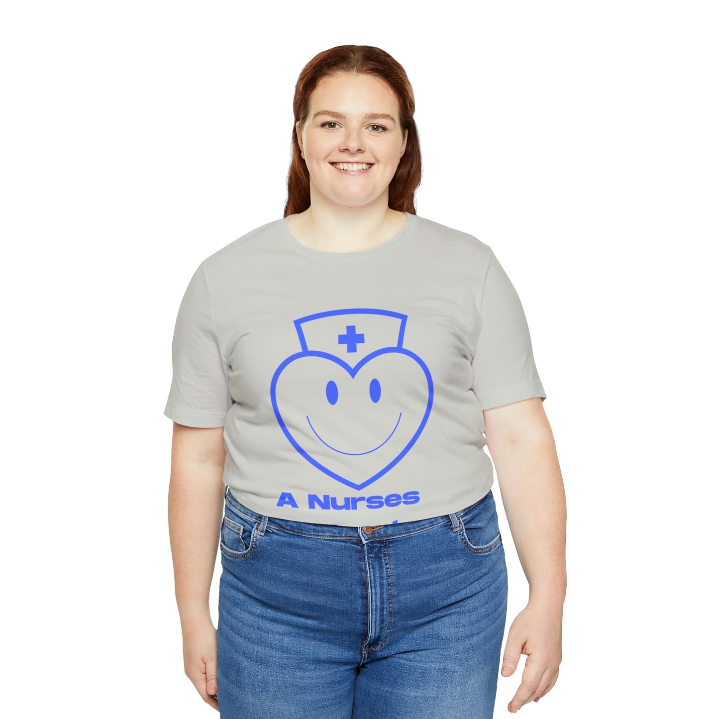 "A Nurses Heart" - Unisex Jersey Short Sleeve Tee