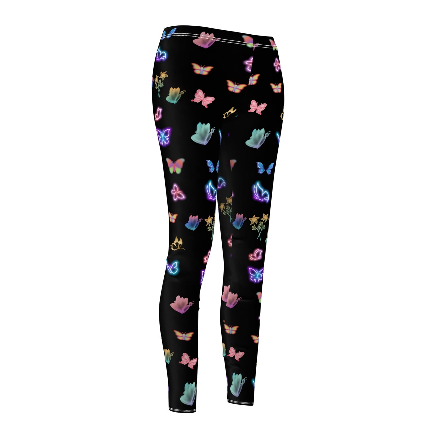 Glowing Butterflies Women's Casual Leggings