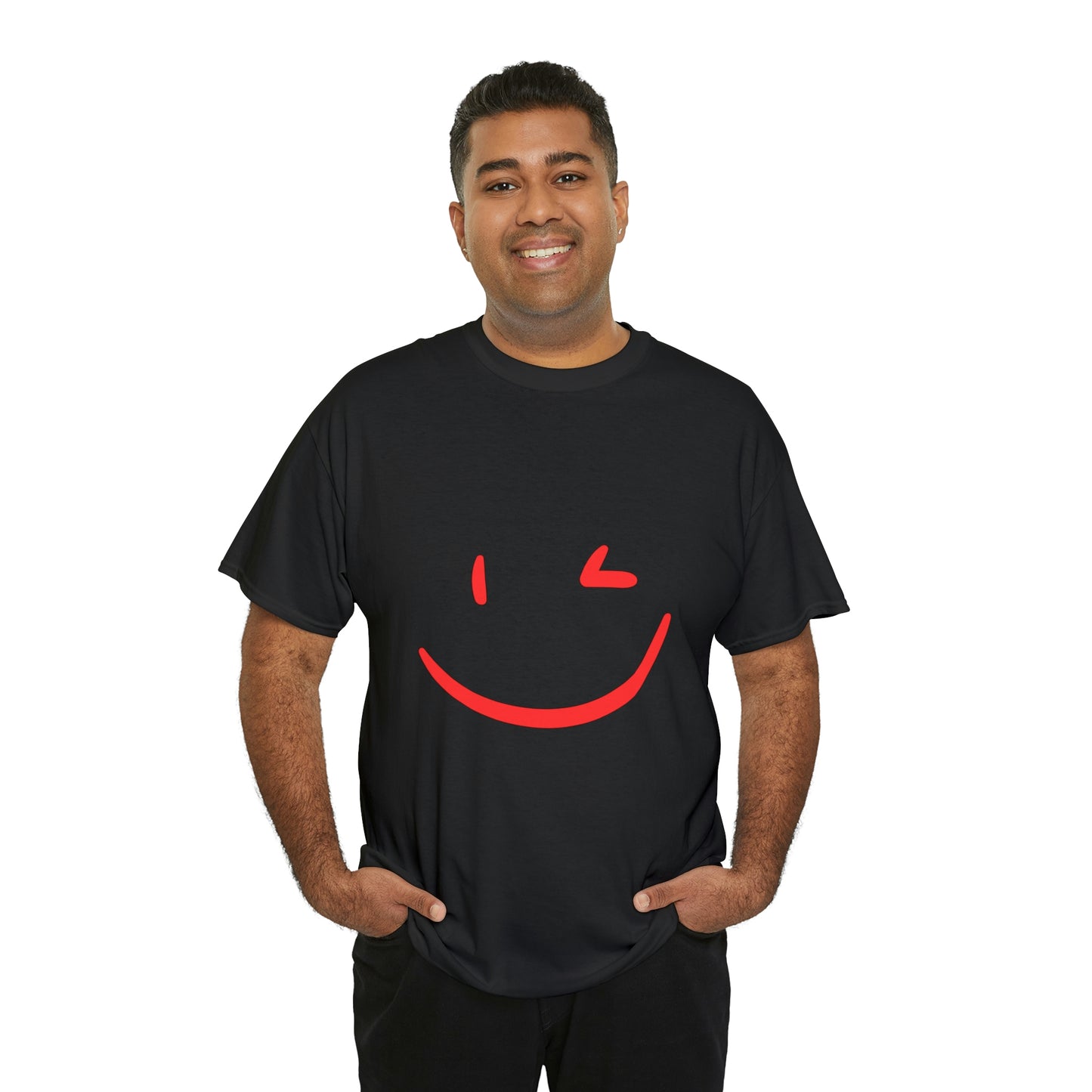 "WINKY FACE" Unisex Heavy Cotton Tee