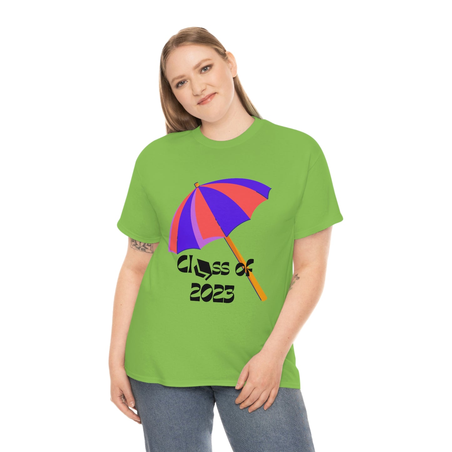"Beach Umbrella 2023 Graduate" Unisex Heavy Cotton Tee