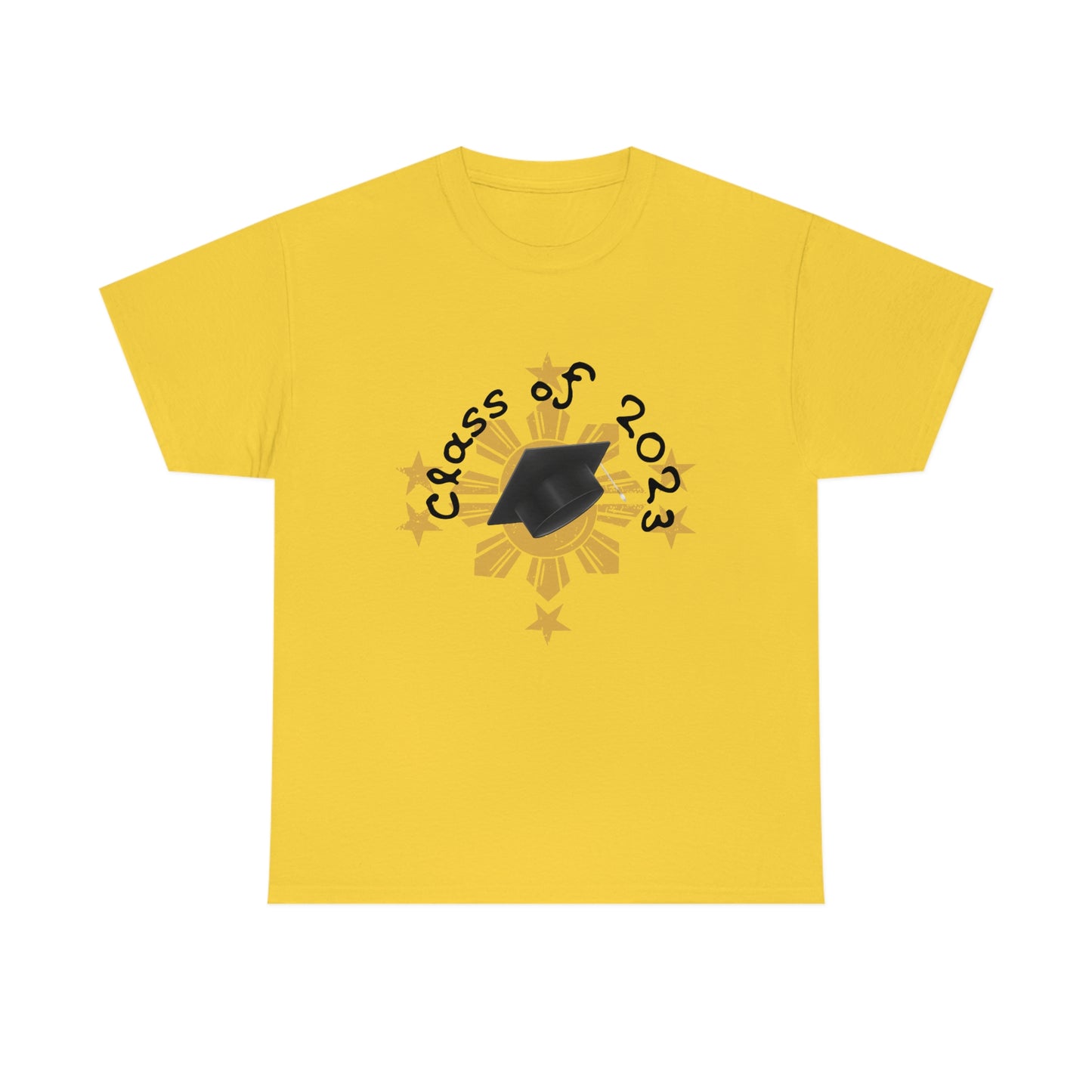 "Class of 2023 Cap on  Splash" 2023 Graduate:  Unisex Heavy Cotton Tee