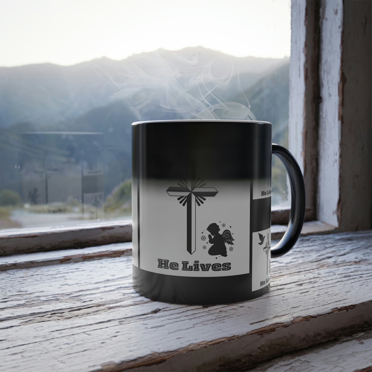 "He Lives" Color Morphing Mug, 11oz