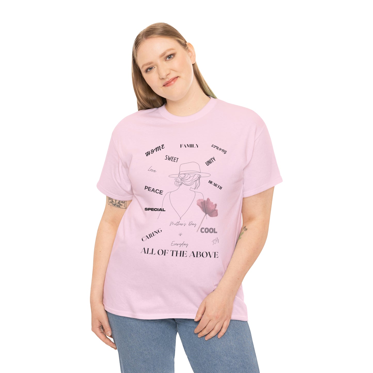"MOM ALL OF THE ABOVE" Unisex Heavy Cotton Tee
