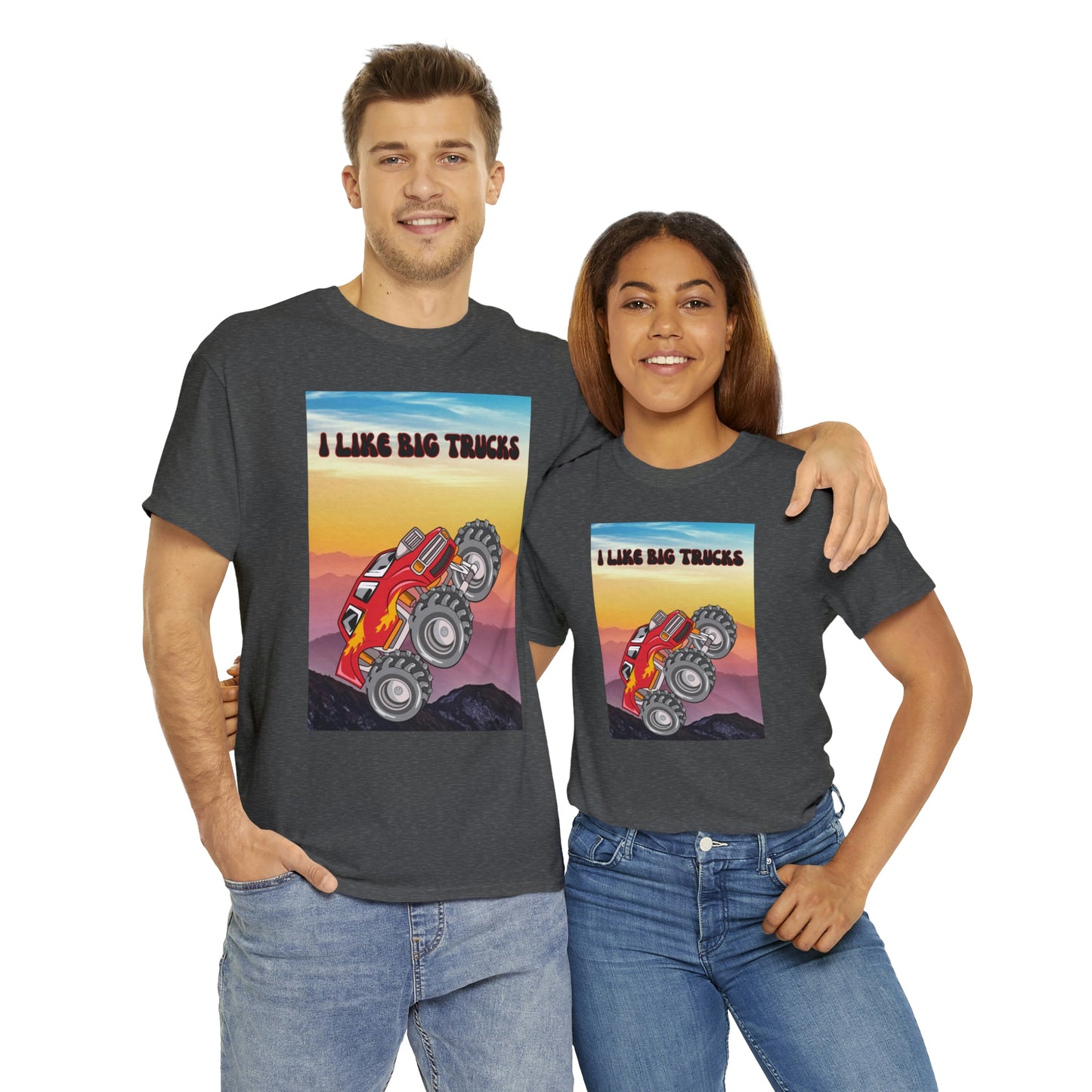 "I LIKE BIG TRUCKS" Unisex Heavy Cotton Tee