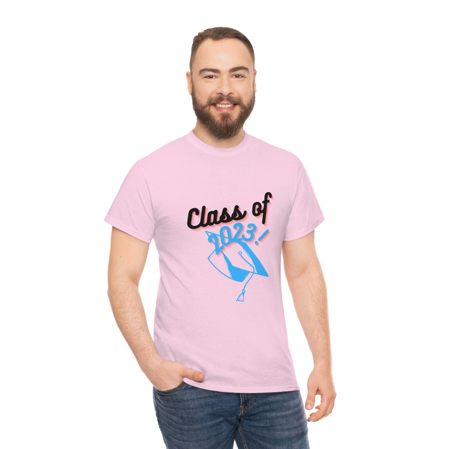 "Class of 2023 Graduation Cap": 2023 Graduate:  Unisex Heavy Cotton Tee