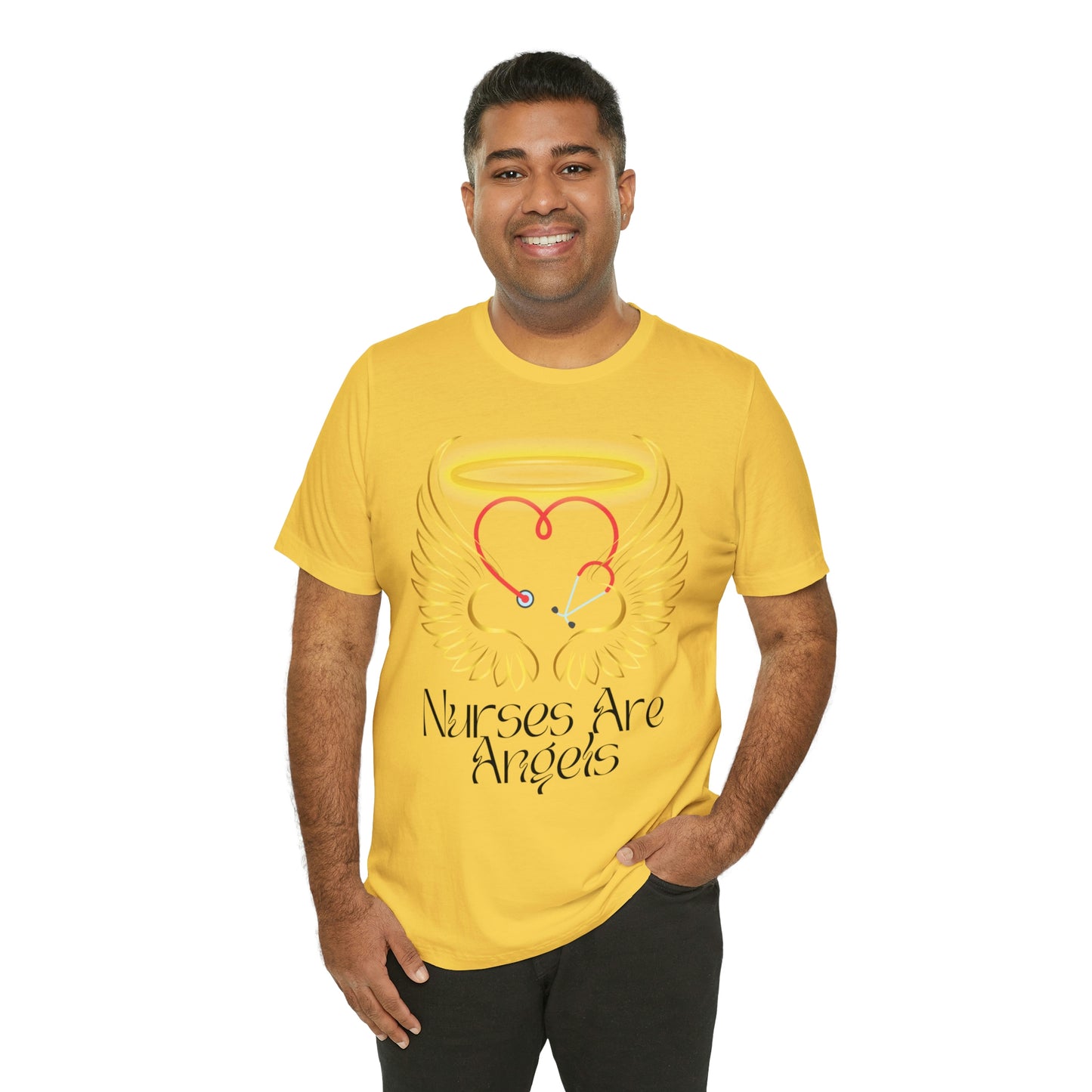 "Nurses Are Angels" - Unisex Jersey Short Sleeve Tee