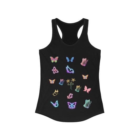 Glowing Butterflies Women's Ideal Racerback Tank