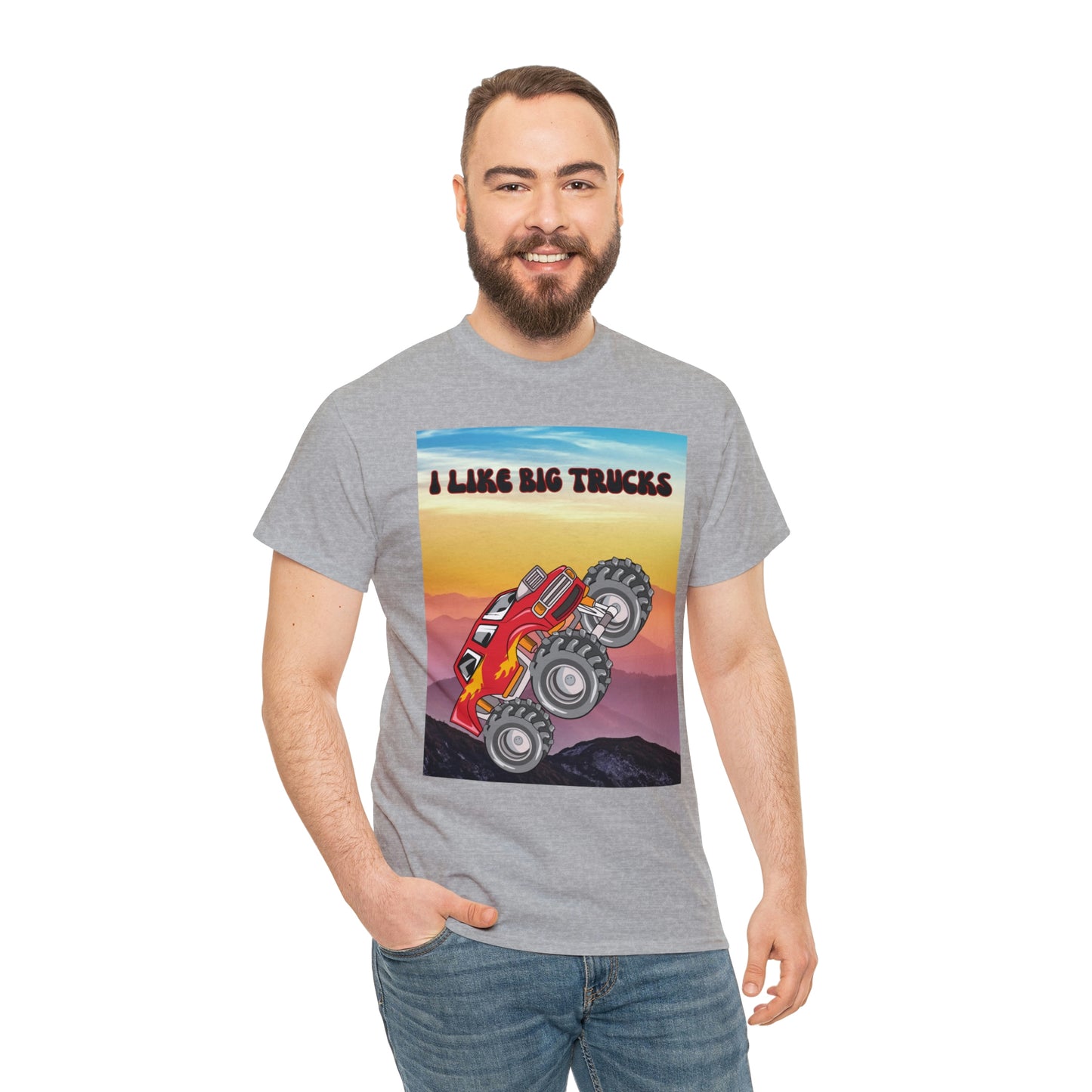 "I LIKE BIG TRUCKS" Unisex Heavy Cotton Tee