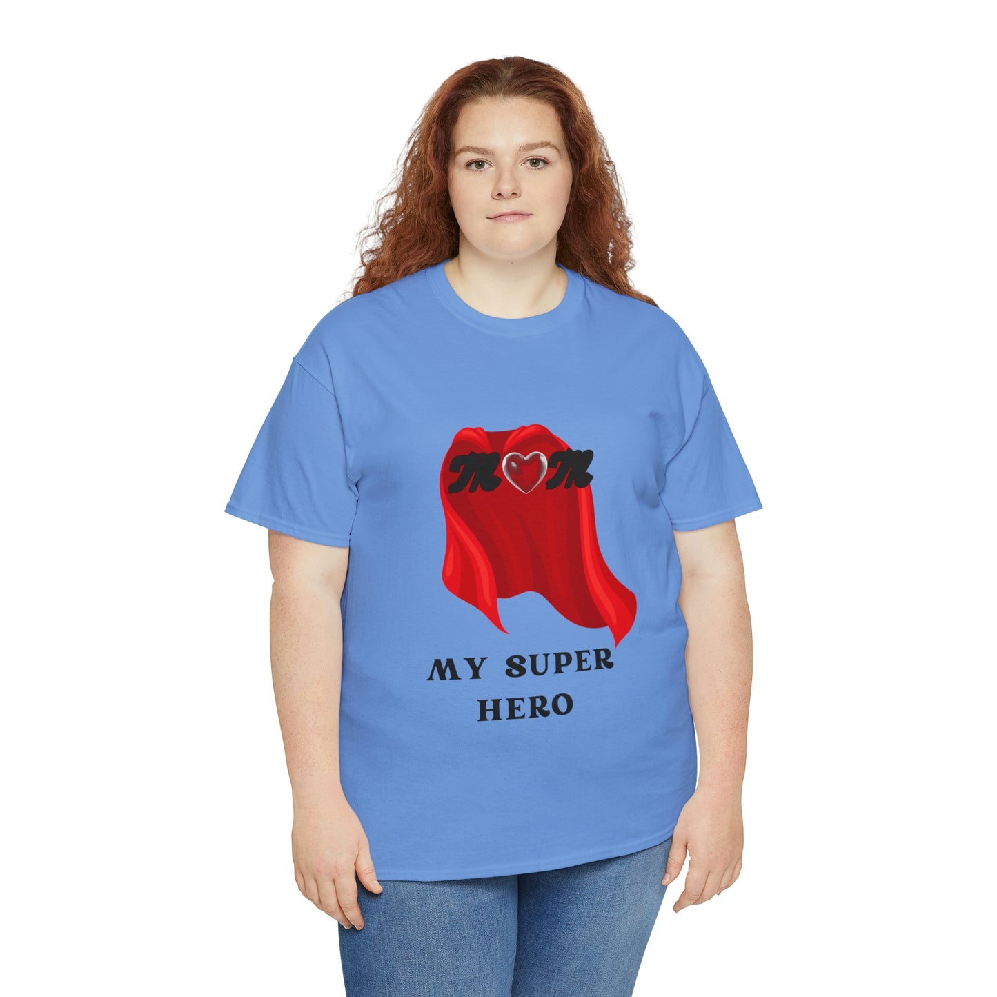 'MOM MY SUPER HERO" Unisex Heavy Cotton Tee
