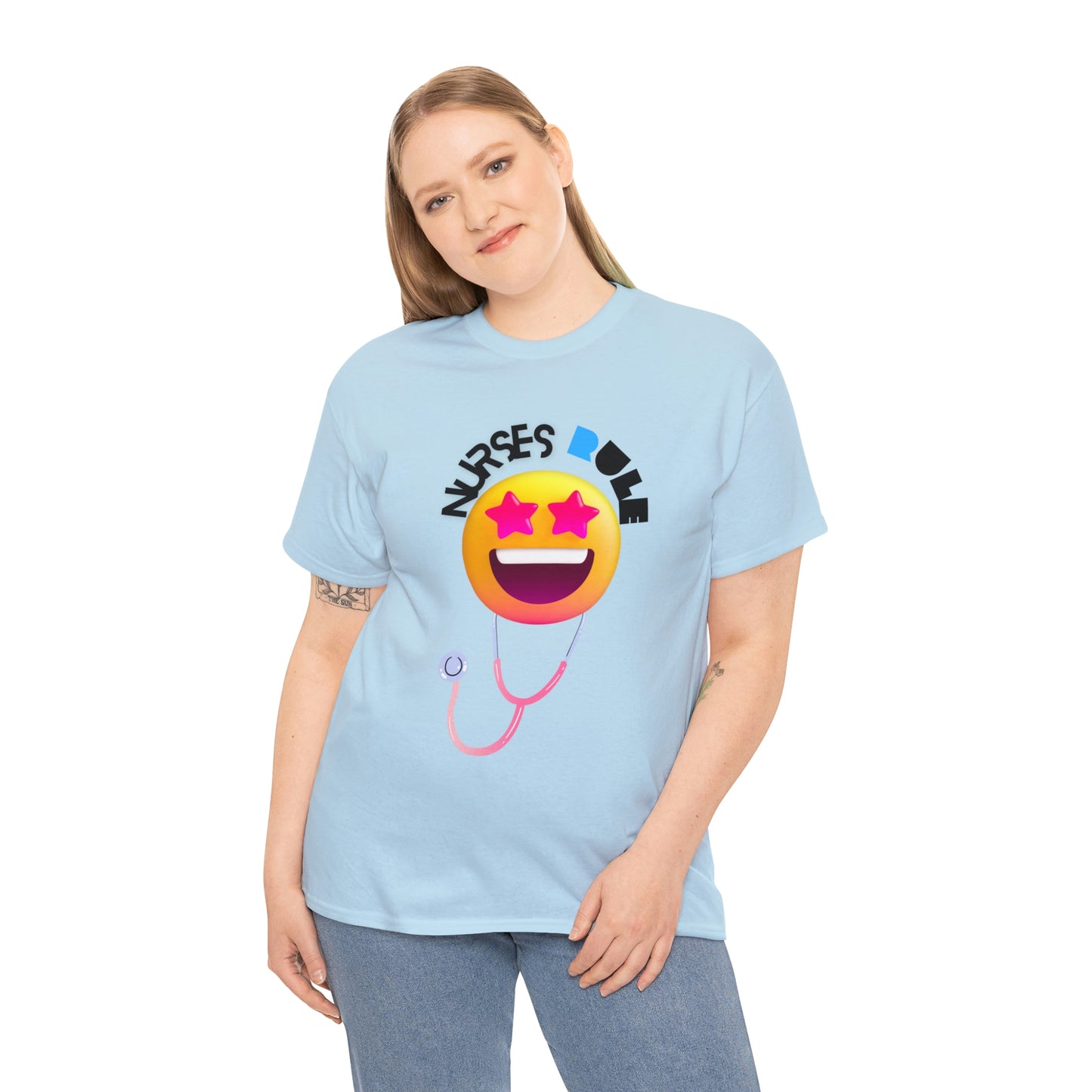 "Nurses Rule" - Unisex Heavy Cotton Tee