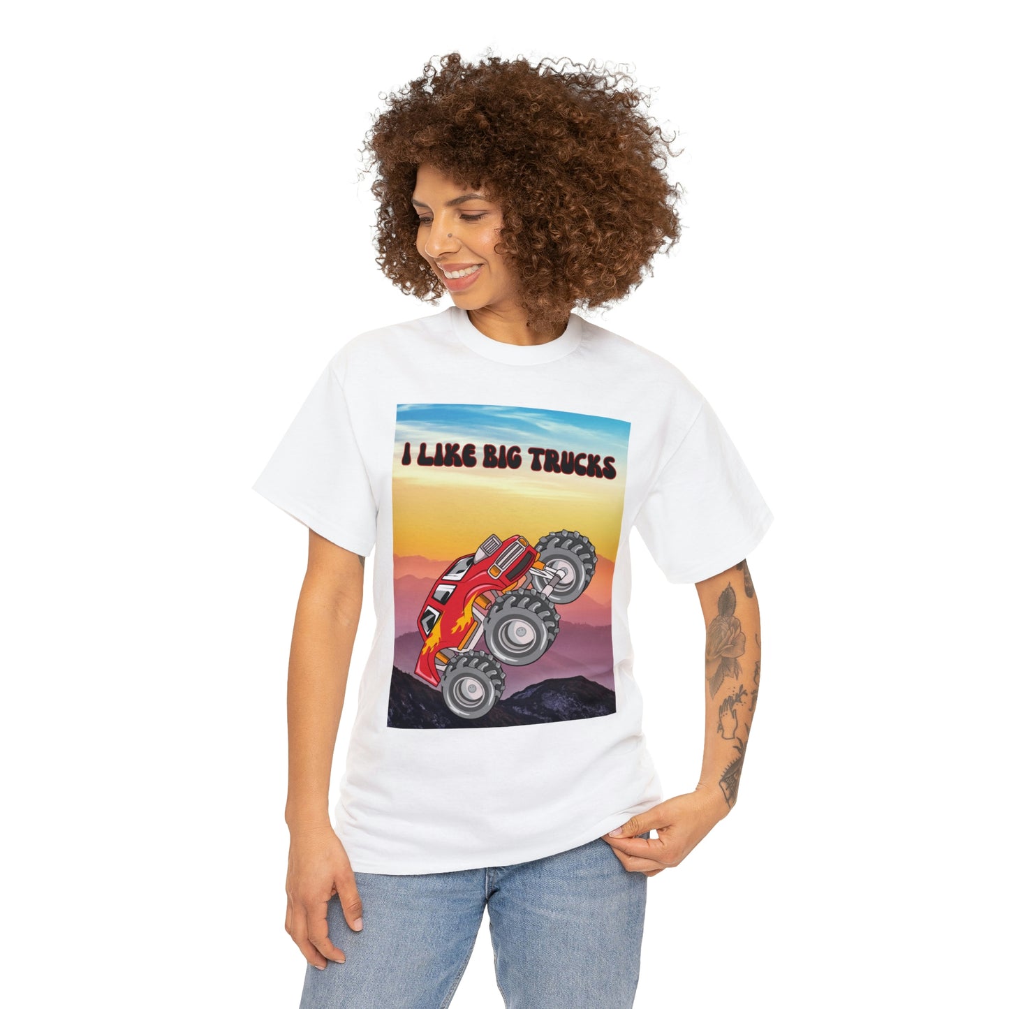 "I LIKE BIG TRUCKS" Unisex Heavy Cotton Tee