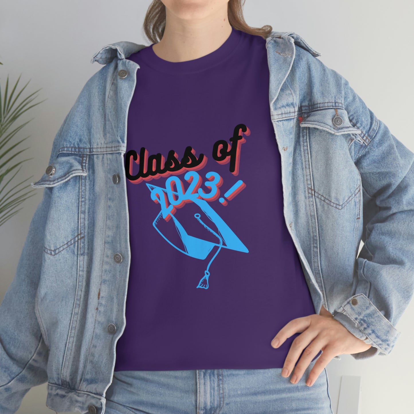 "Class of 2023 Graduation Cap": 2023 Graduate:  Unisex Heavy Cotton Tee