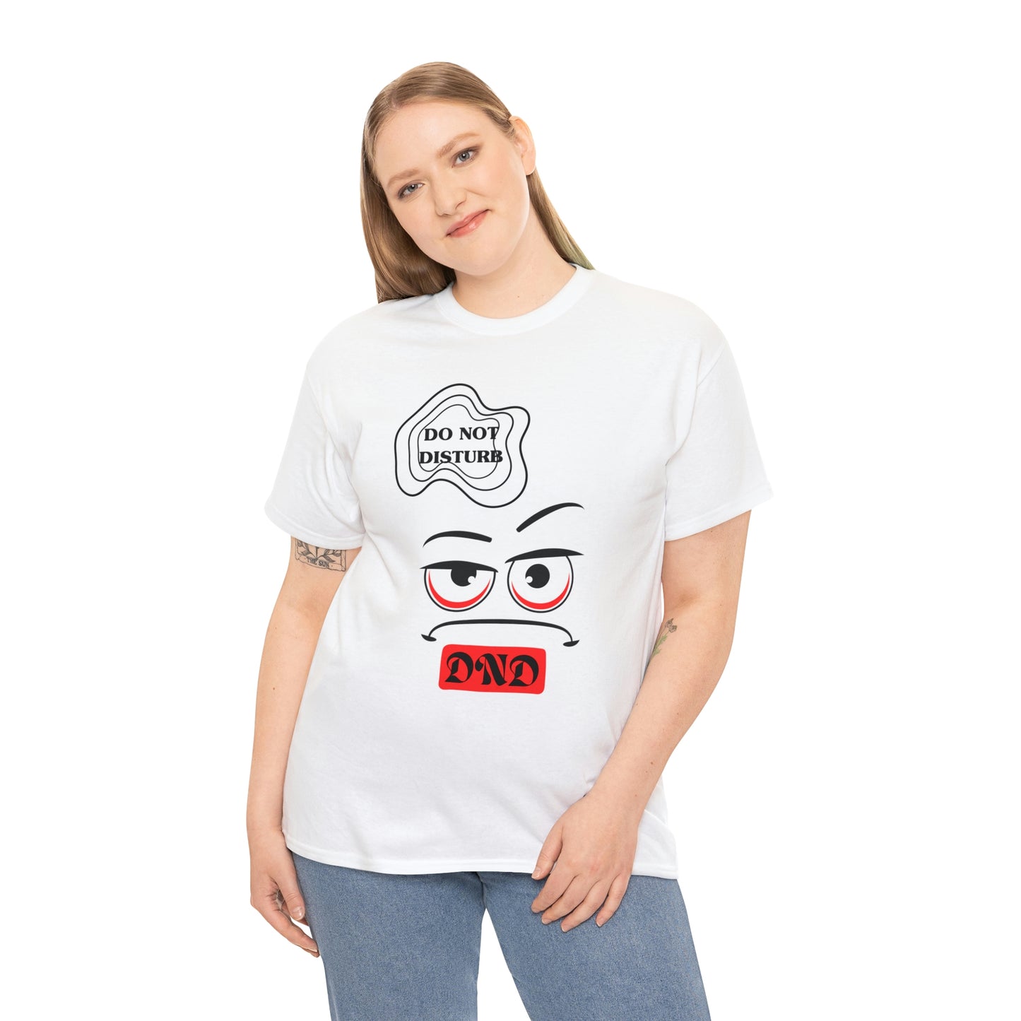 "DO NOT DISTURB" Unisex Heavy Cotton Tee