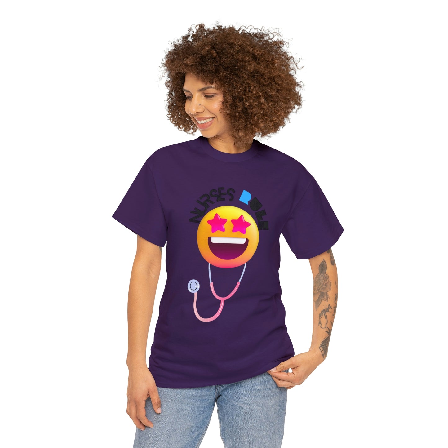 "Nurses Rule" - Unisex Heavy Cotton Tee