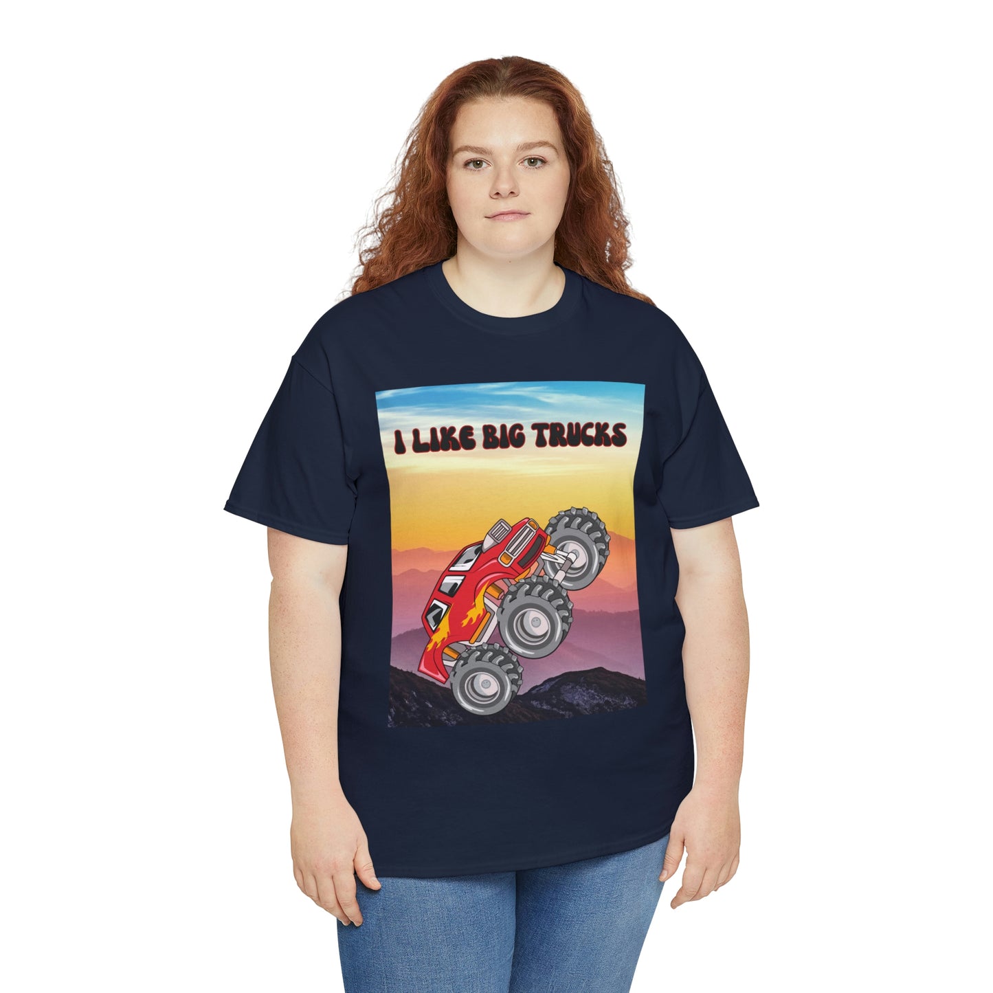 "I LIKE BIG TRUCKS" Unisex Heavy Cotton Tee