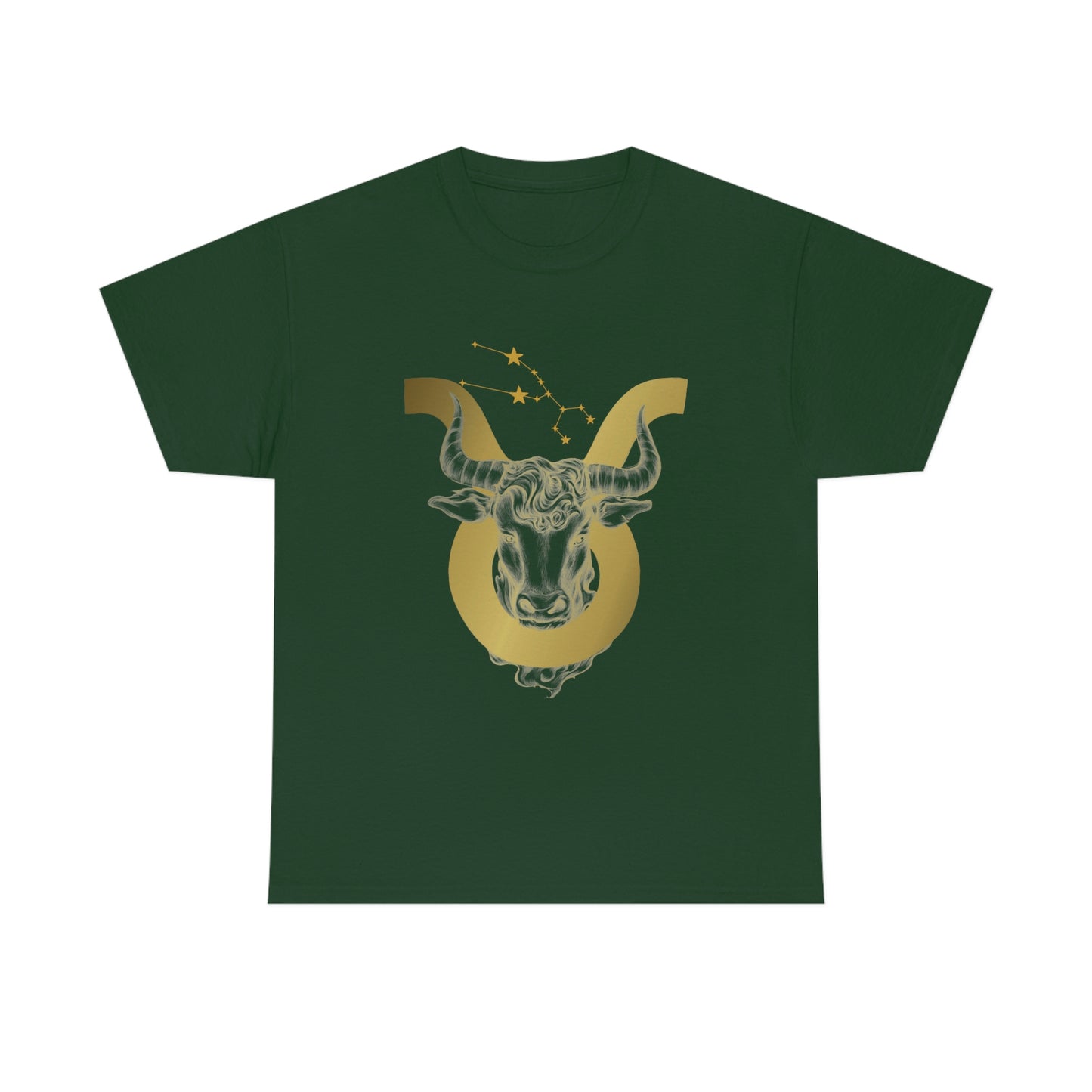 "Taurus Symbol and Glyph" Unisex Heavy Cotton Tee