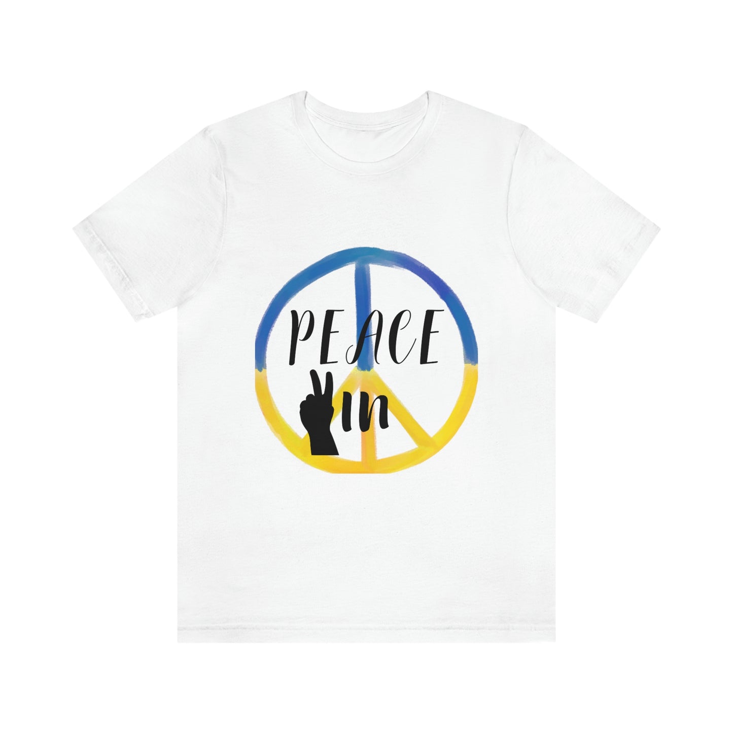 "Peace In" Unisex Jersey Short Sleeve Tee