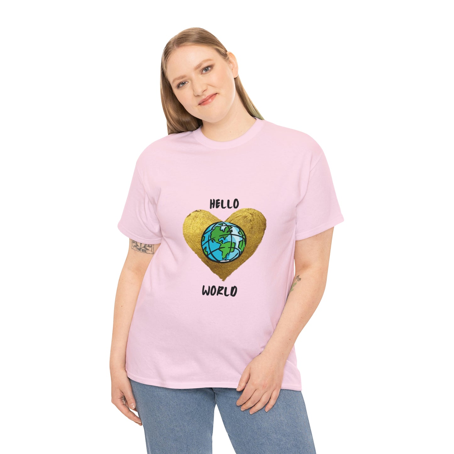 "Hello World" Unisex Heavy Cotton Tee