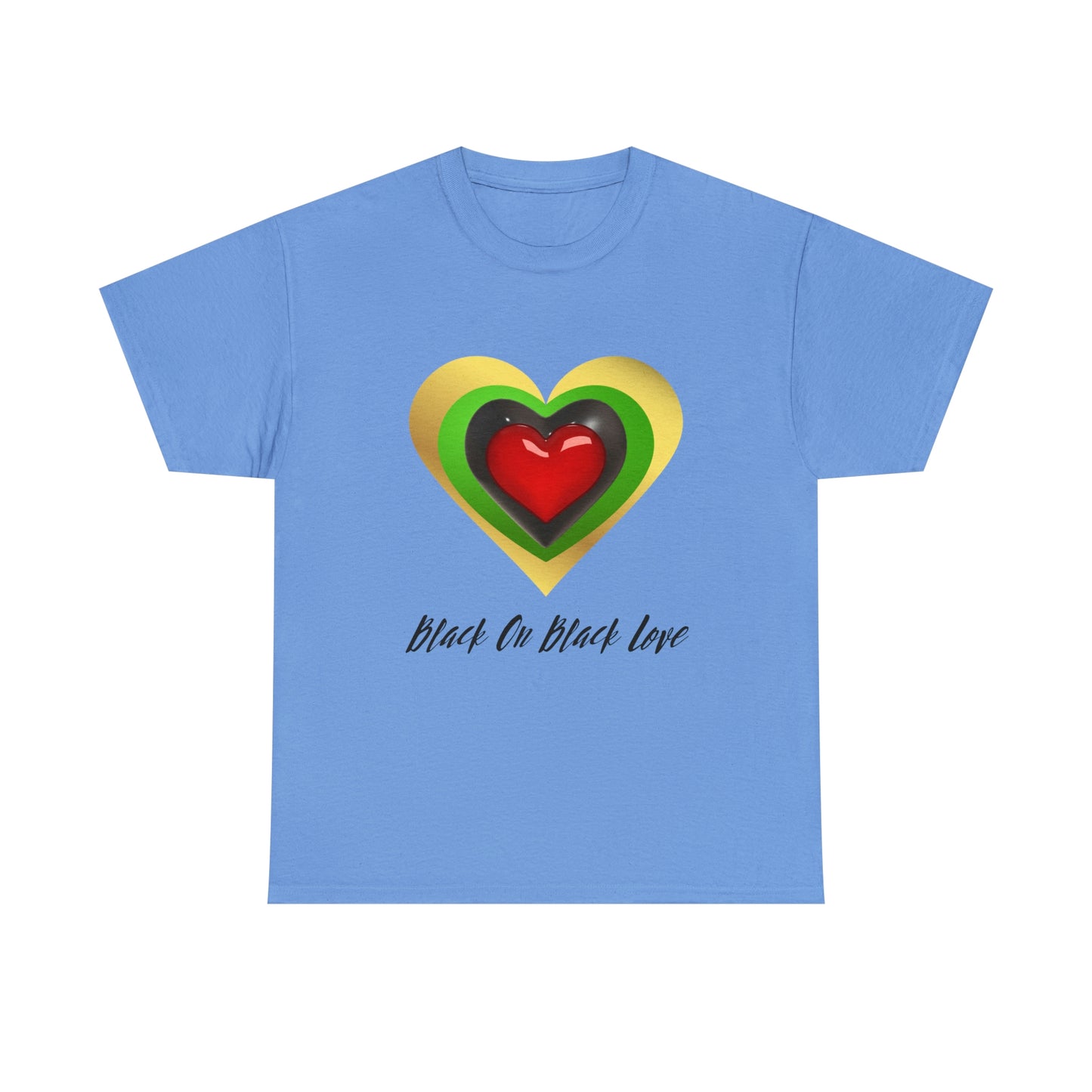 "Black On Black Love" - Unisex Heavy Cotton Tee