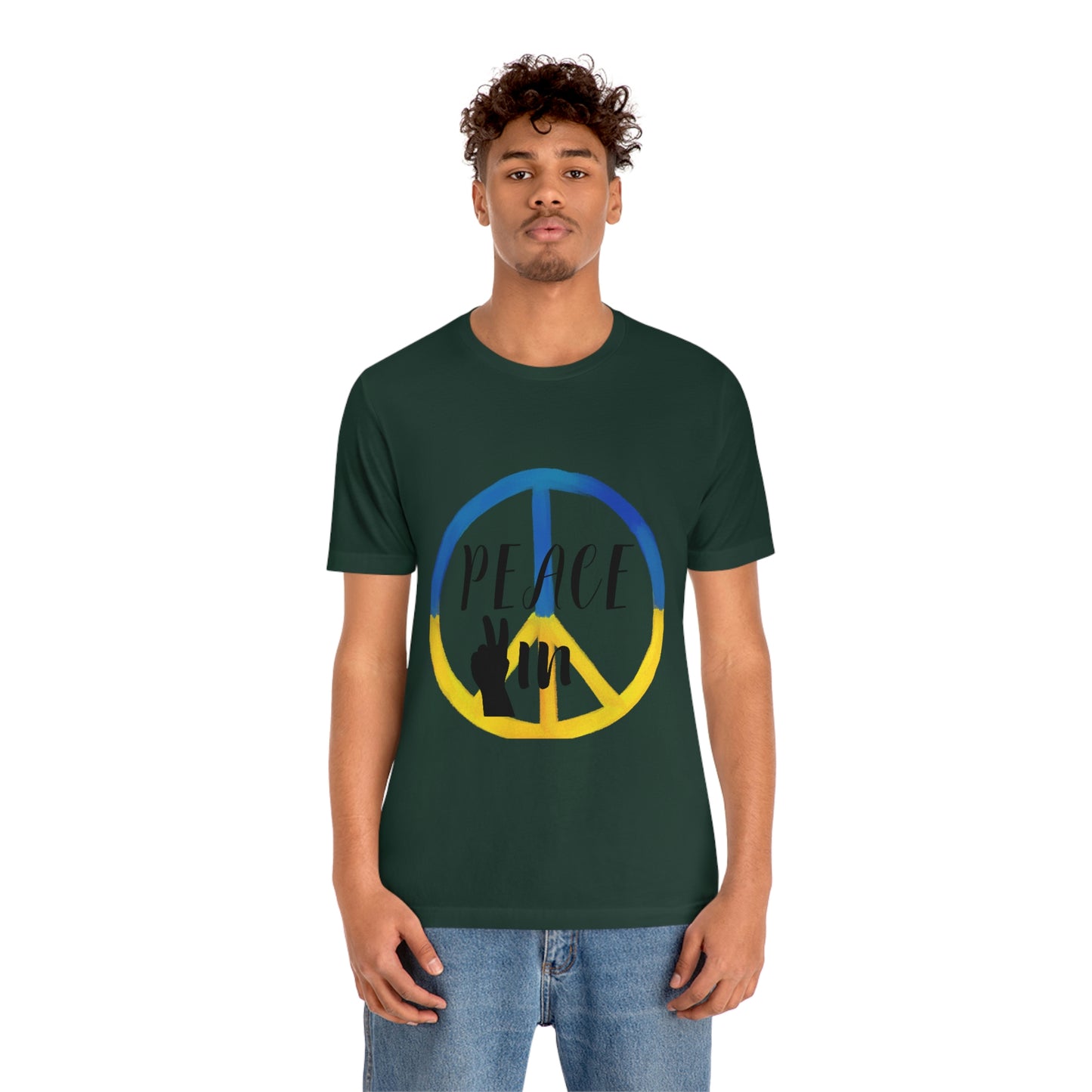 "Peace In" Unisex Jersey Short Sleeve Tee