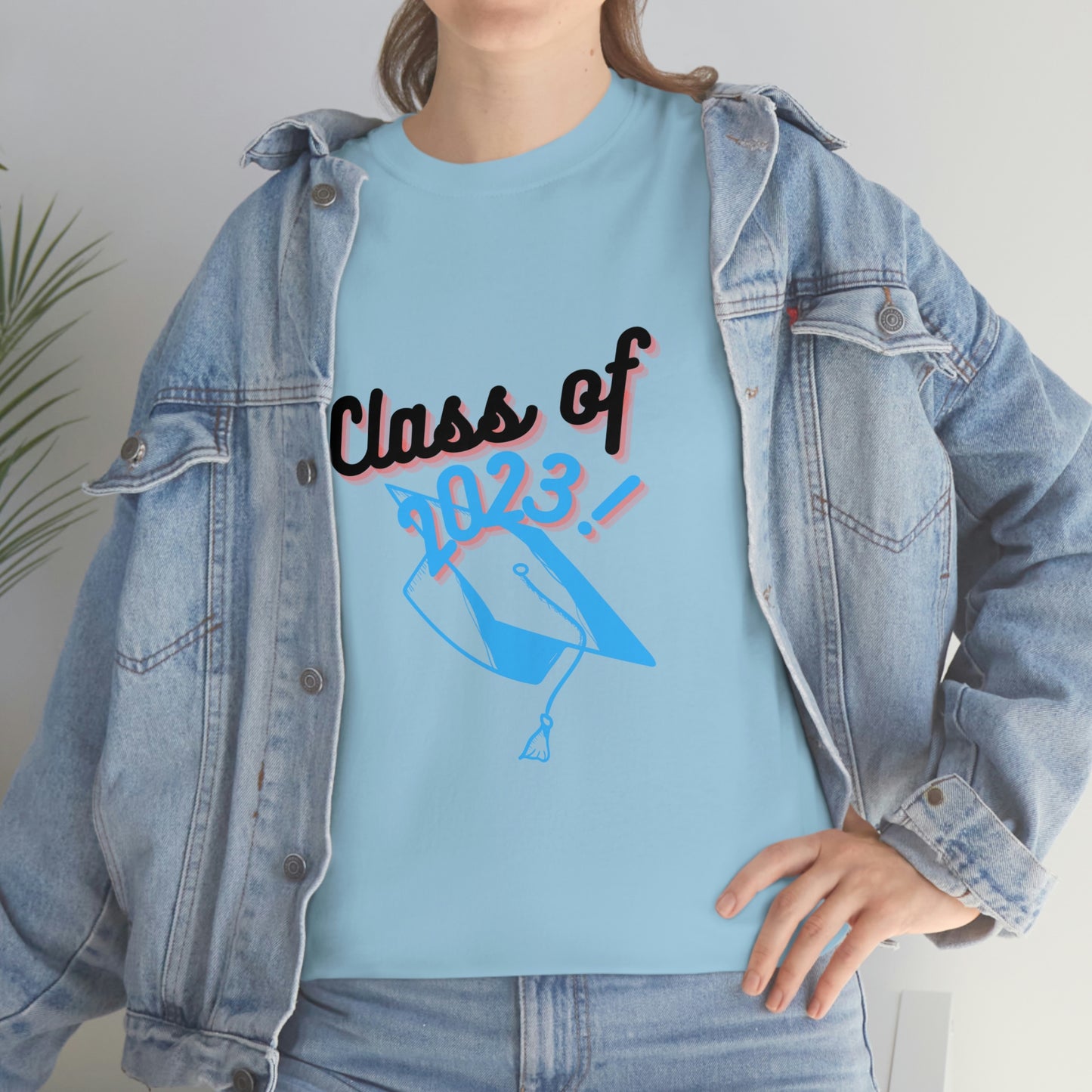 "Class of 2023 Graduation Cap": 2023 Graduate:  Unisex Heavy Cotton Tee