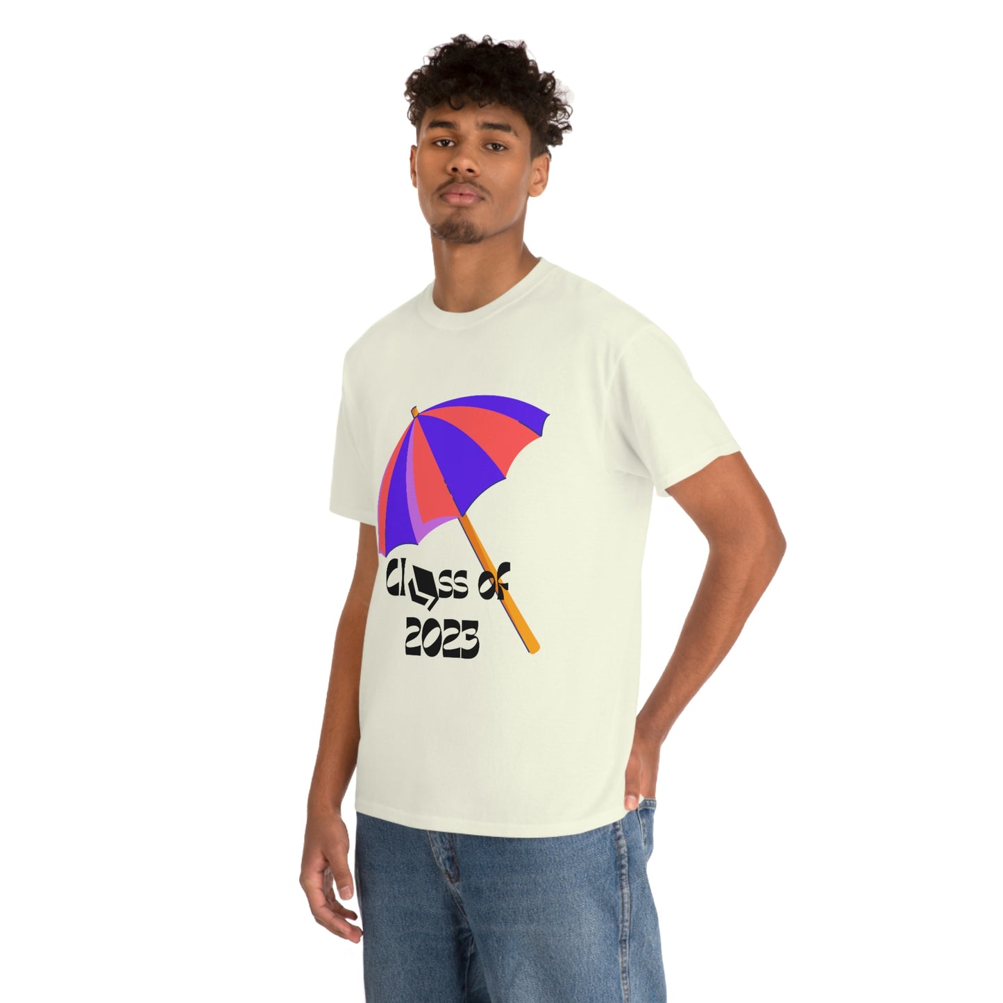 "Beach Umbrella 2023 Graduate" Unisex Heavy Cotton Tee