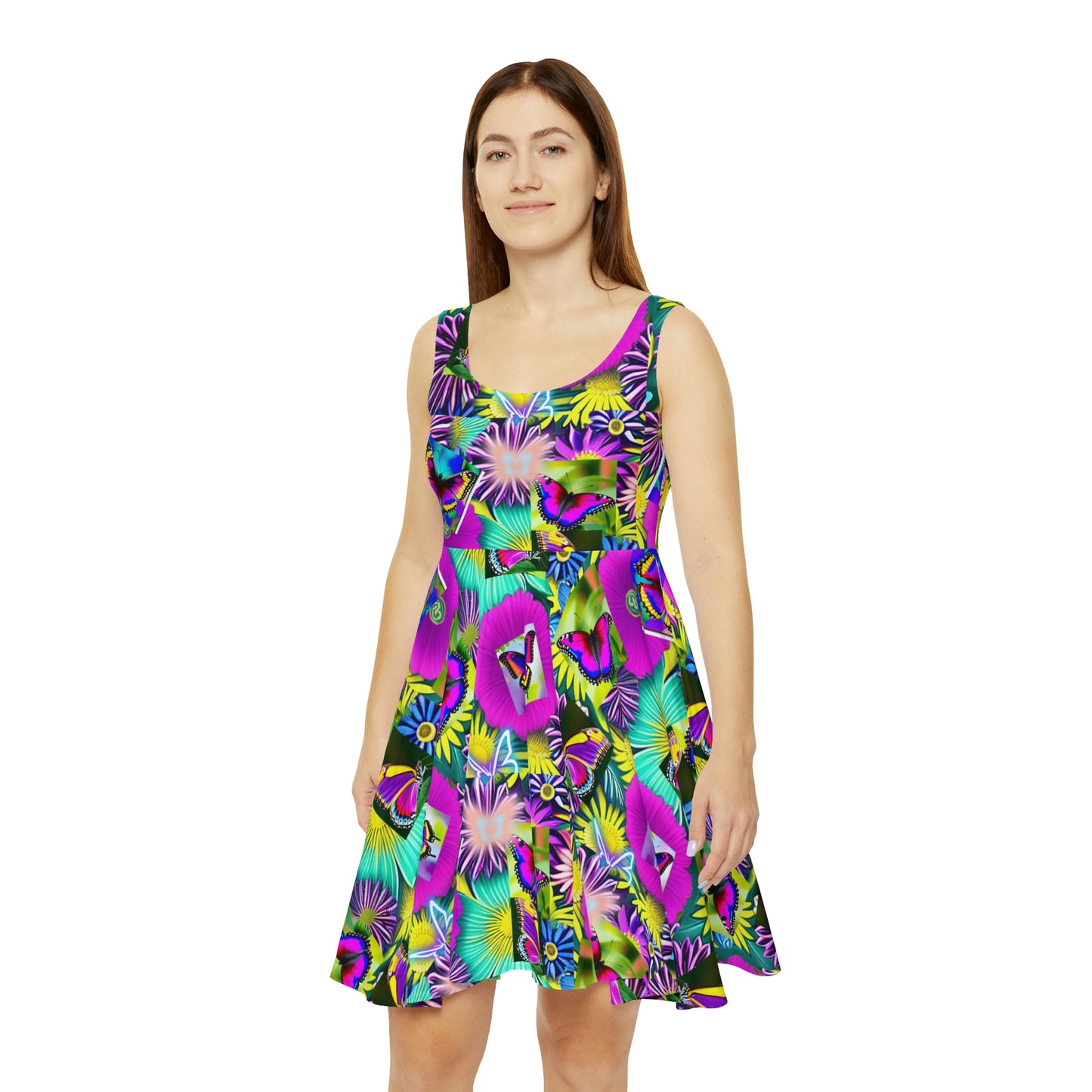 'BUTTERFLY GARDEN" Women's Skater Dress