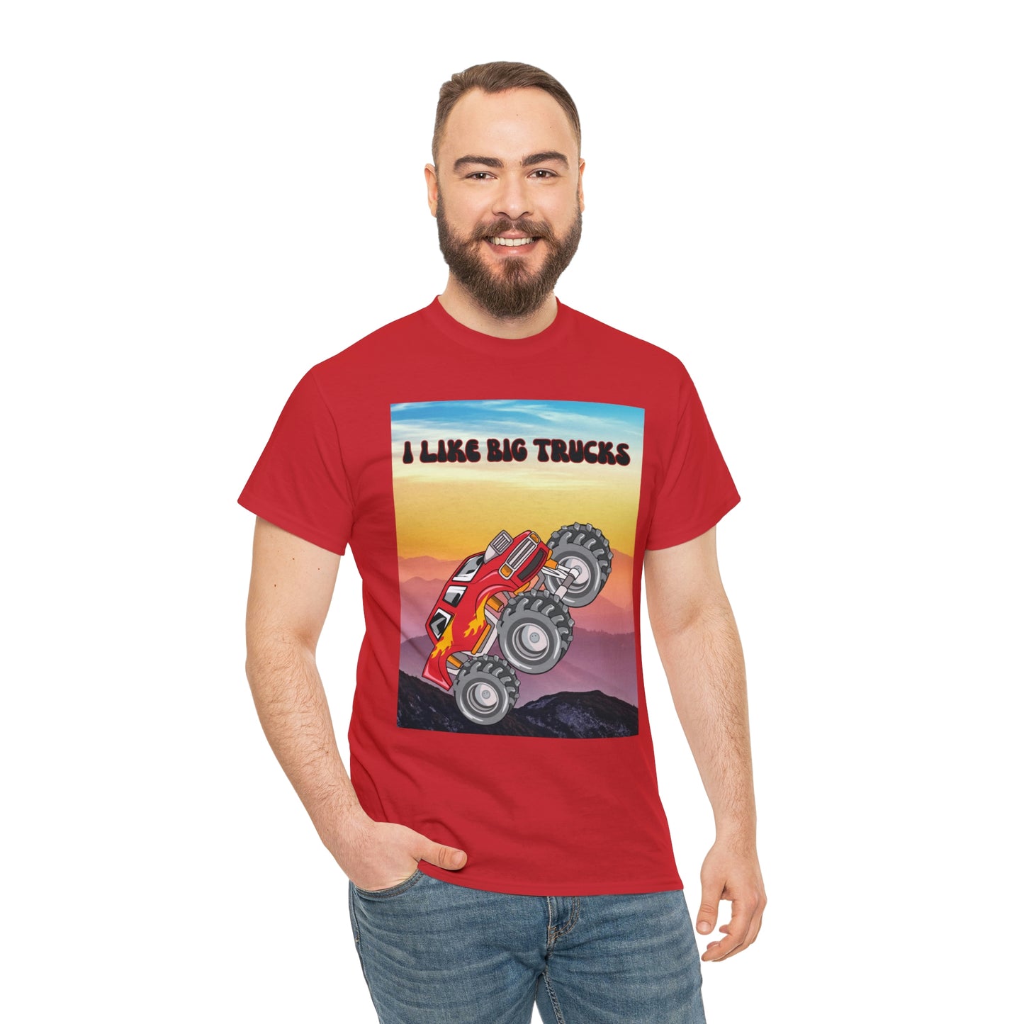 "I LIKE BIG TRUCKS" Unisex Heavy Cotton Tee