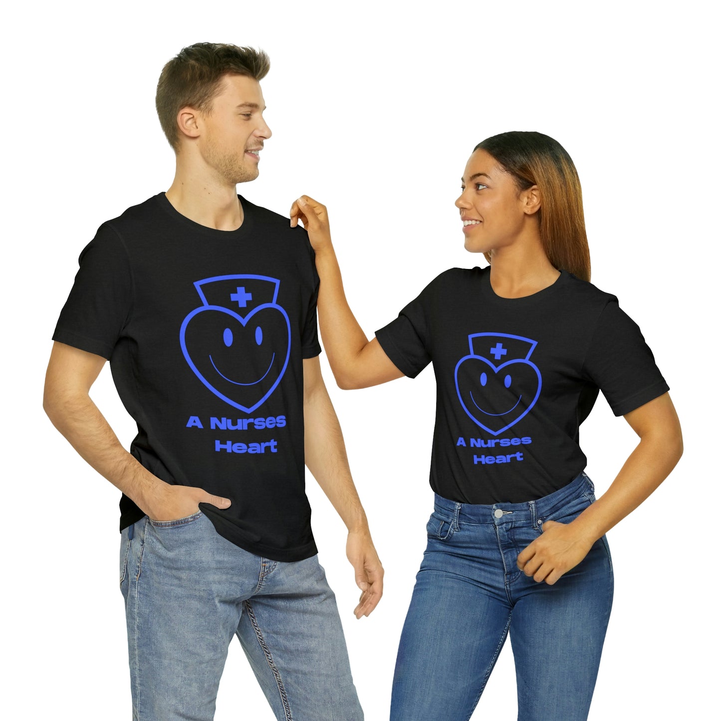 "A Nurses Heart" - Unisex Jersey Short Sleeve Tee