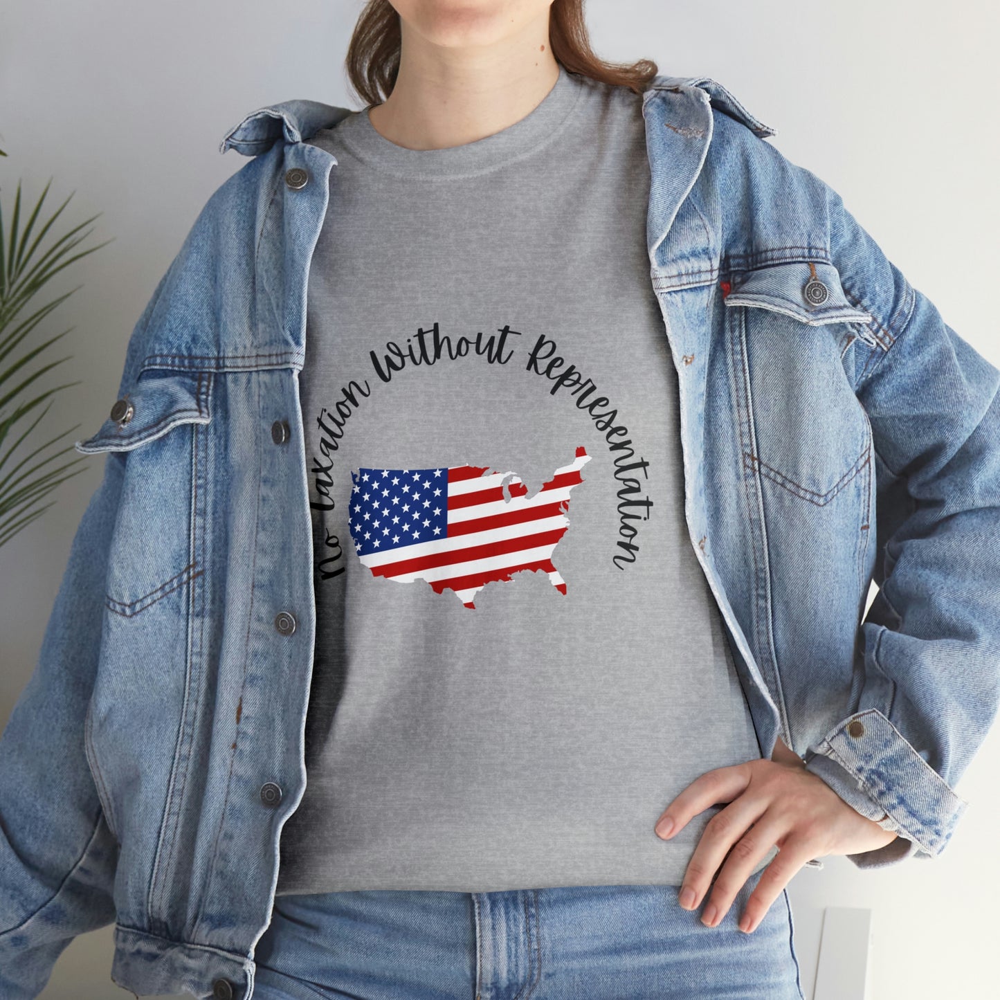 "NO TAXATION..." Unisex Heavy Cotton Tee