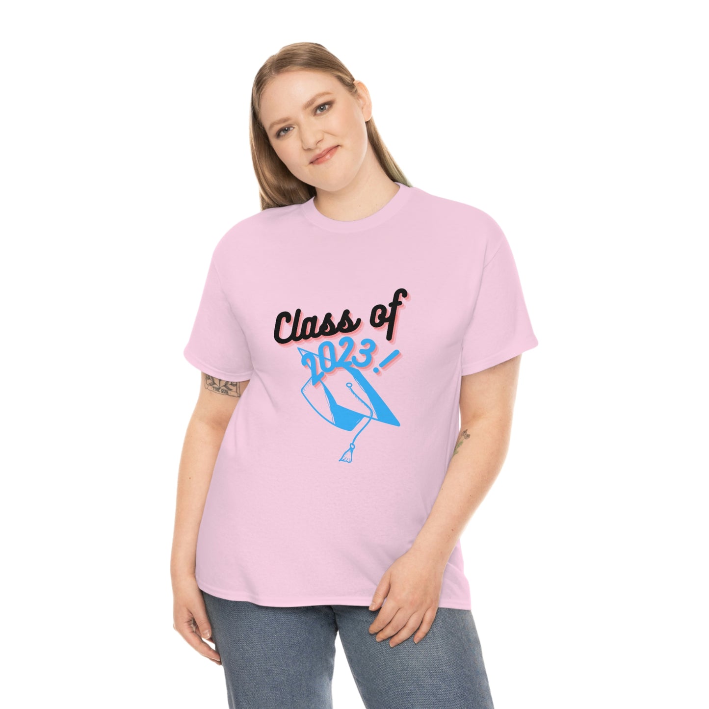 "Class of 2023 Graduation Cap": 2023 Graduate:  Unisex Heavy Cotton Tee