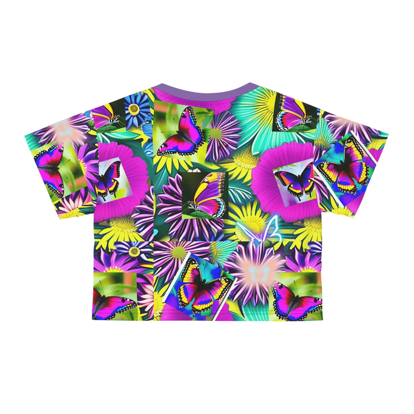 Butterfly Garden Crop Tee