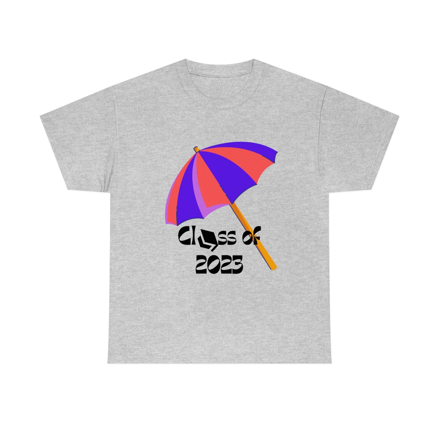 "Beach Umbrella 2023 Graduate" Unisex Heavy Cotton Tee