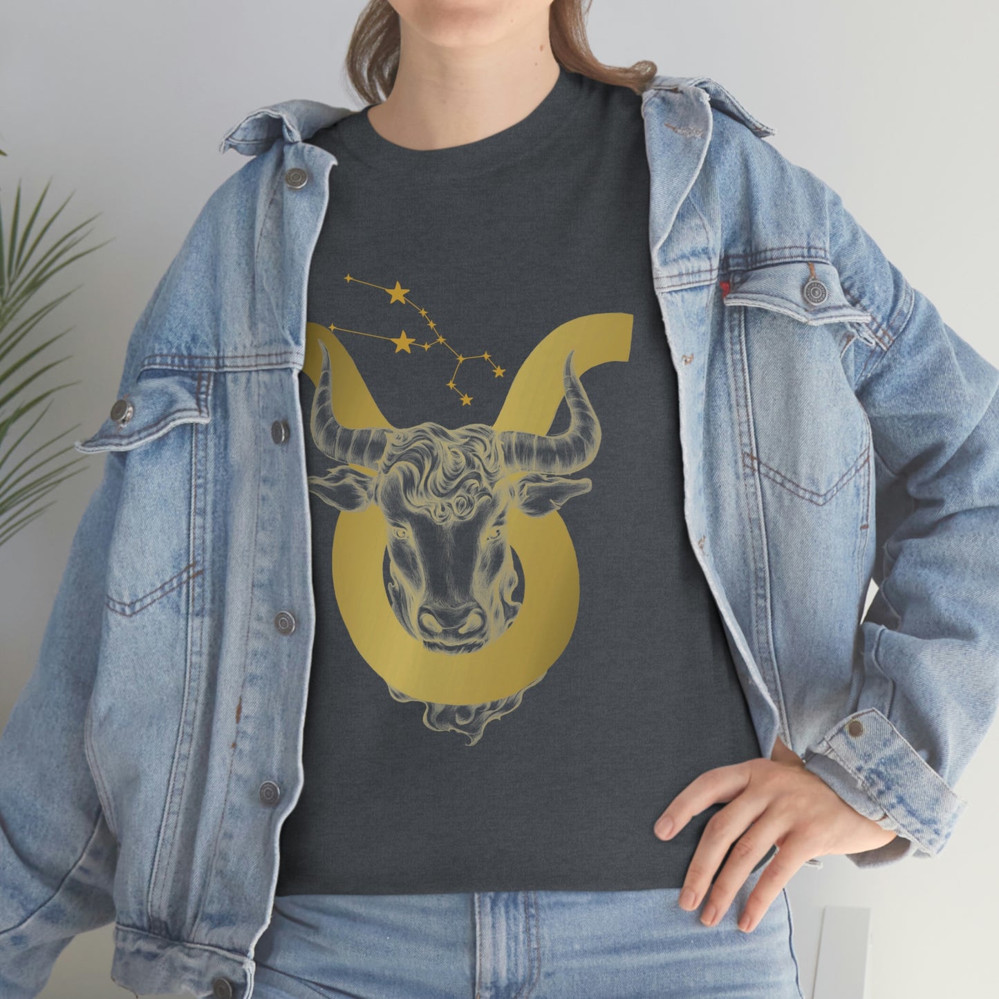 "Taurus Symbol and Glyph" Unisex Heavy Cotton Tee