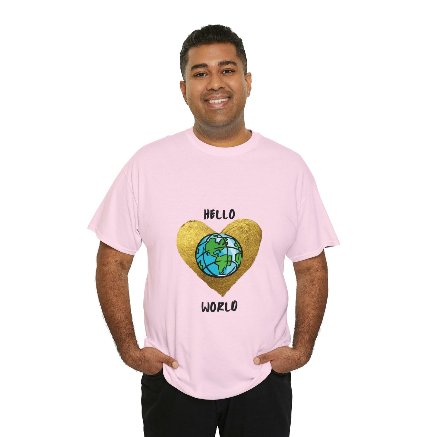"Hello World" Unisex Heavy Cotton Tee