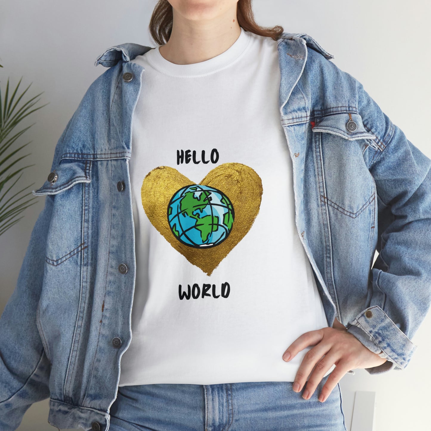 "Hello World" Unisex Heavy Cotton Tee