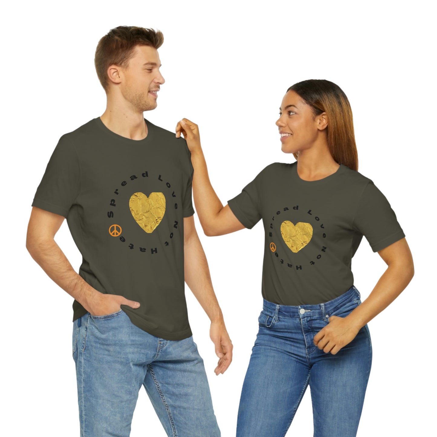 "Spread Love..." Unisex Jersey Short Sleeve Tee