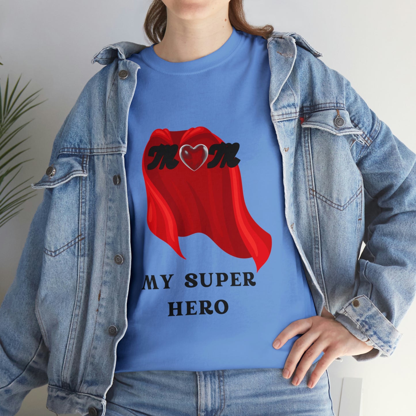 'MOM MY SUPER HERO" Unisex Heavy Cotton Tee