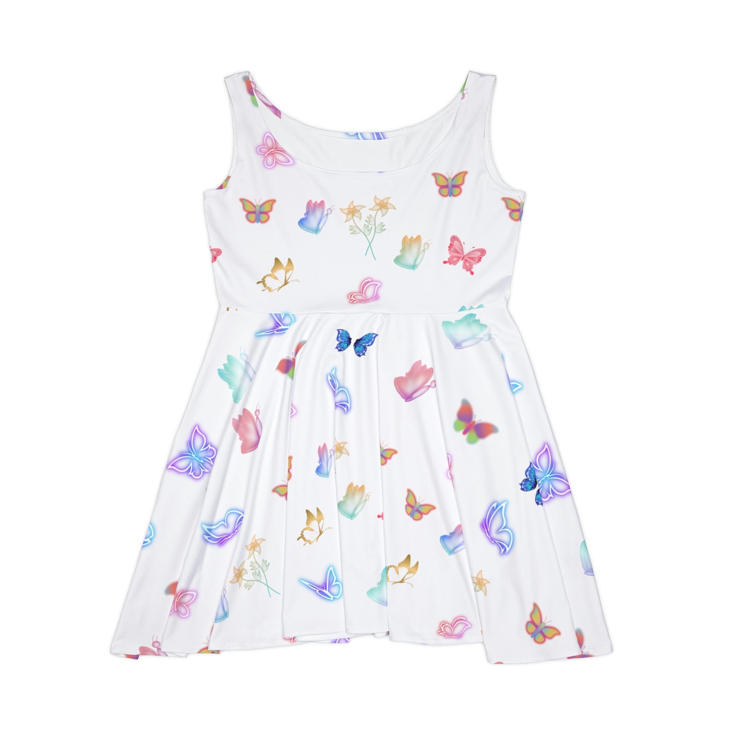 "GLOWING BUTTERFLIES" Women's Skater Dress