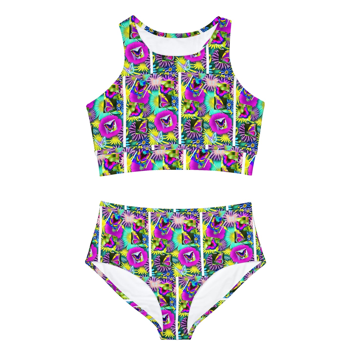"Butterfly Garden" - Sporty Bikini Set