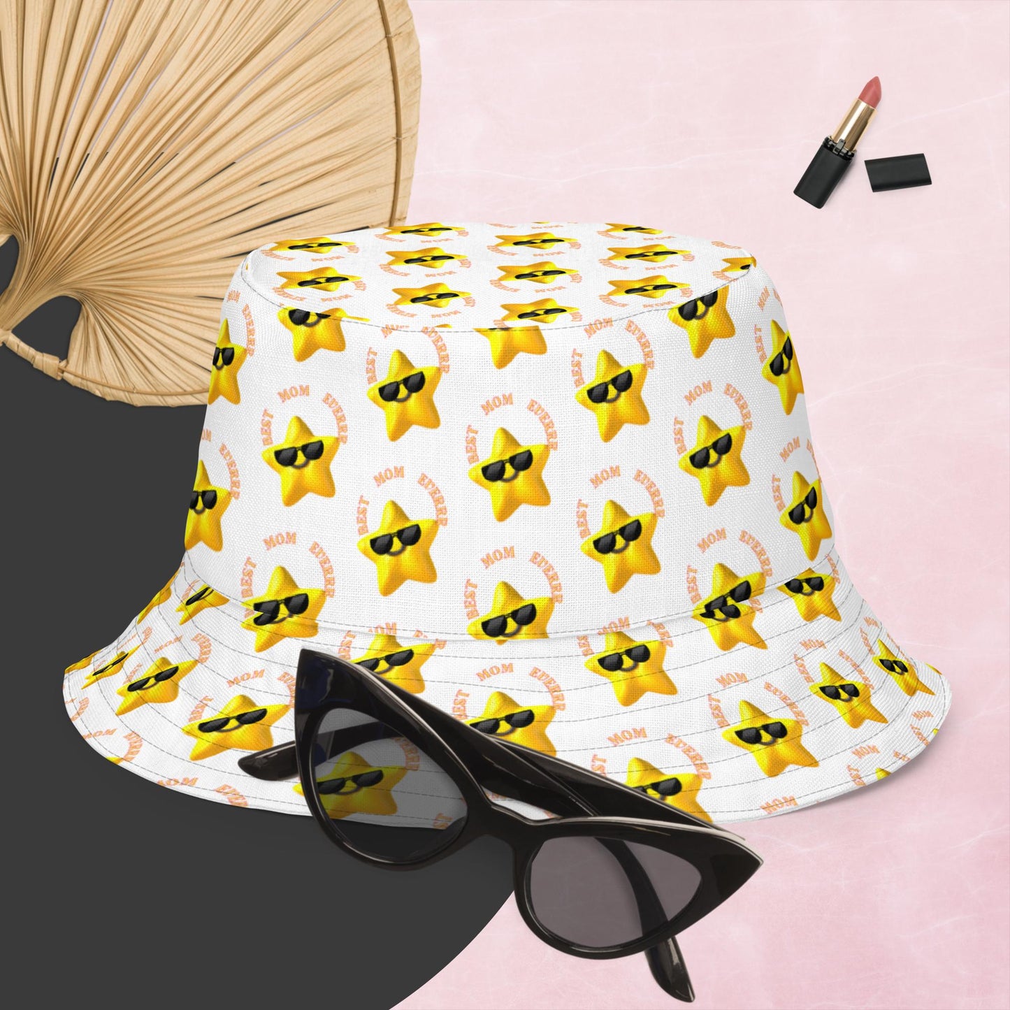 Best Mom Everrr Reversible bucket hat