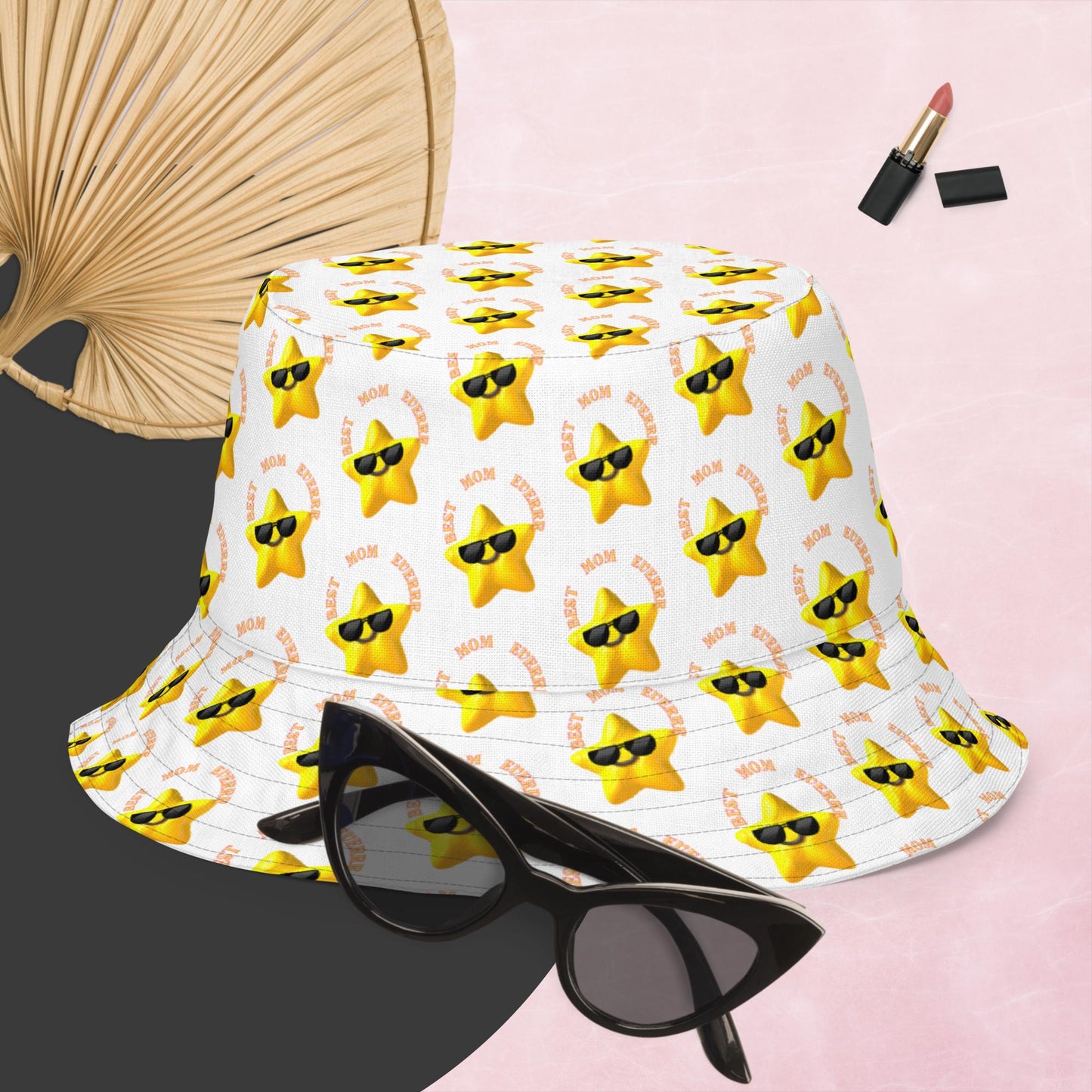 Best Mom Everrr Reversible bucket hat