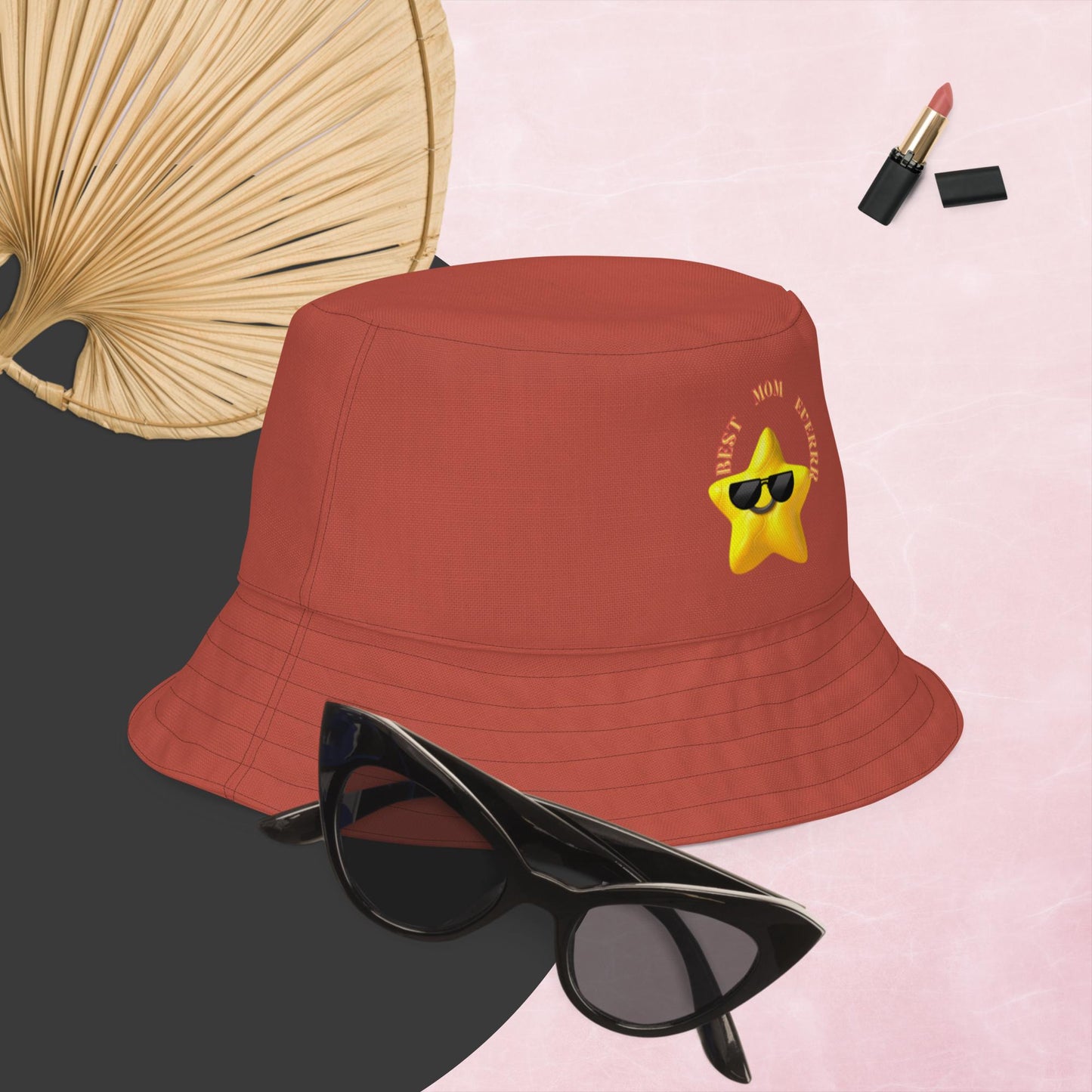 Best Mom Everrr Reversible bucket hat