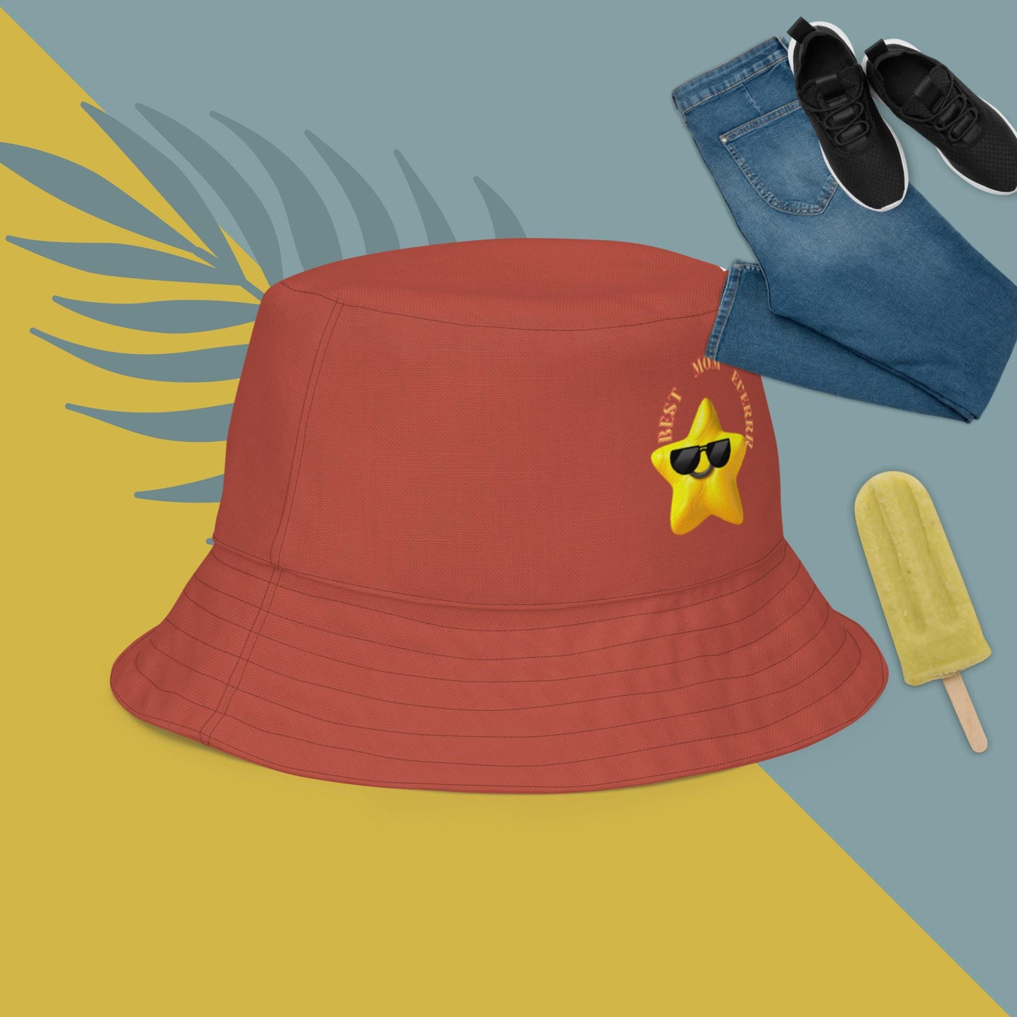 Best Mom Everrr Reversible bucket hat