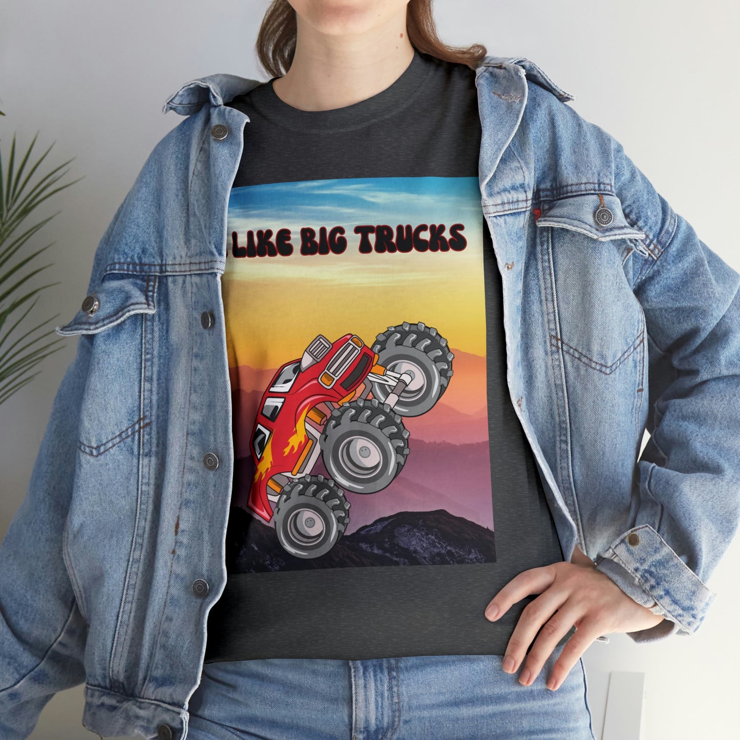 "I LIKE BIG TRUCKS" Unisex Heavy Cotton Tee