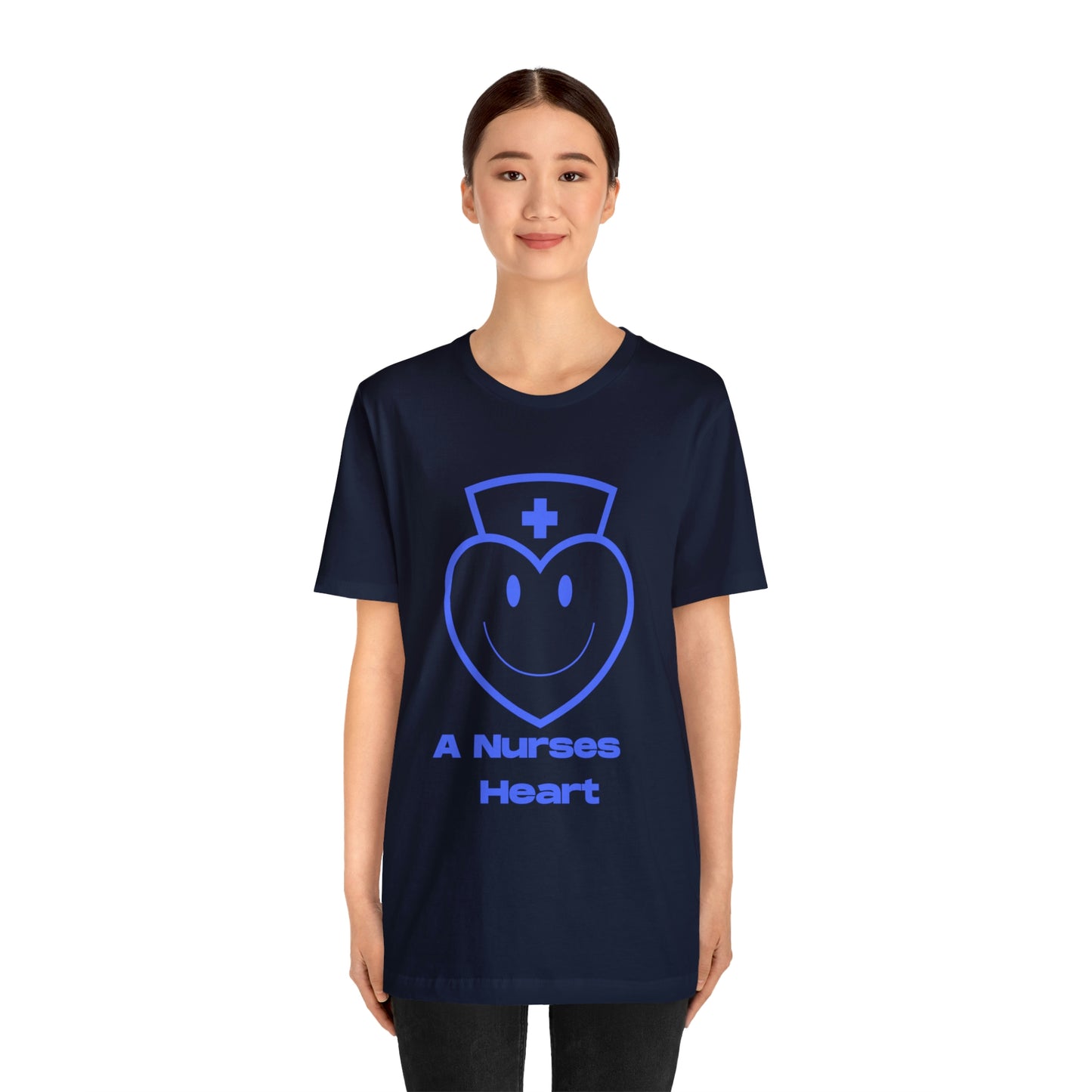 "A Nurses Heart" - Unisex Jersey Short Sleeve Tee