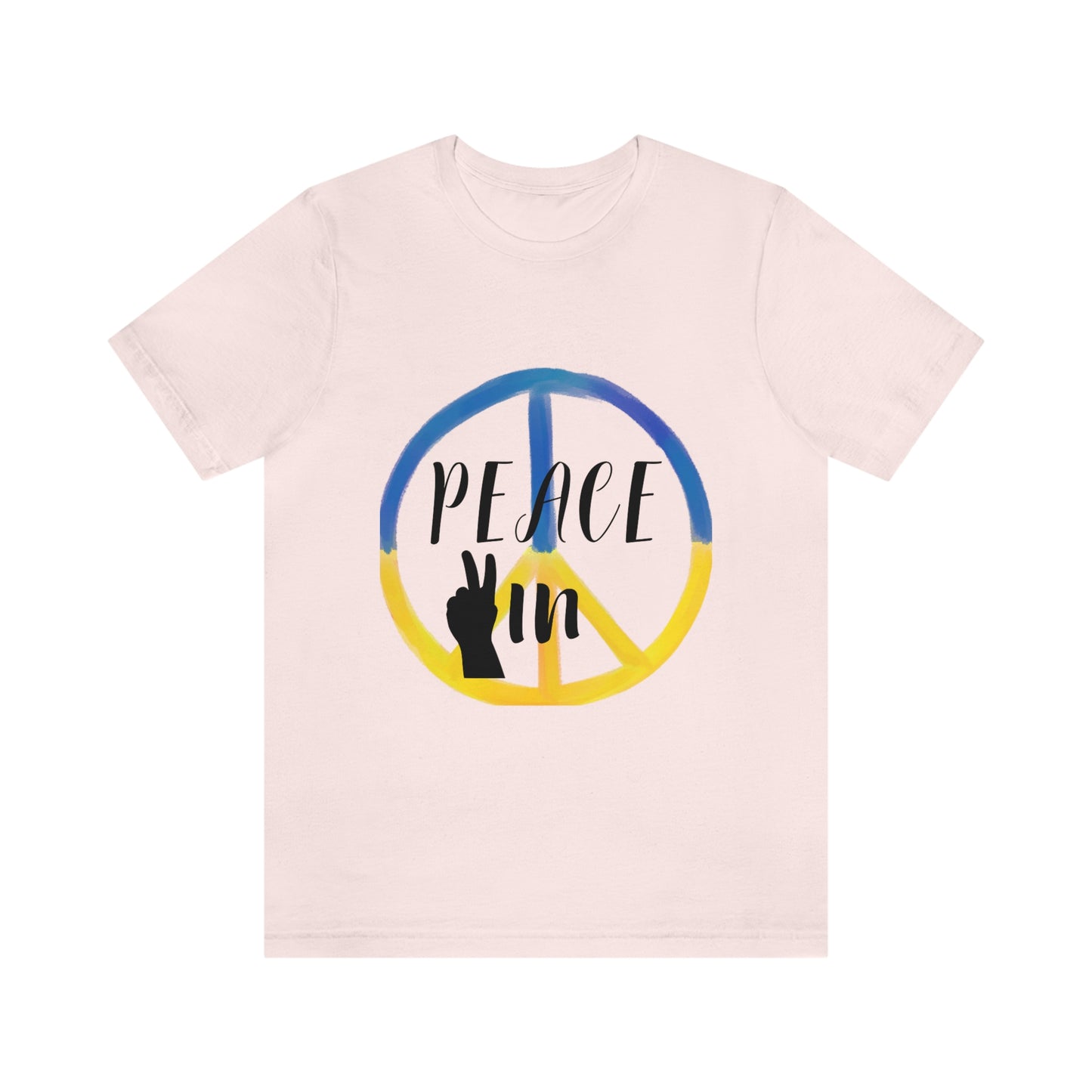 "Peace In" Unisex Jersey Short Sleeve Tee