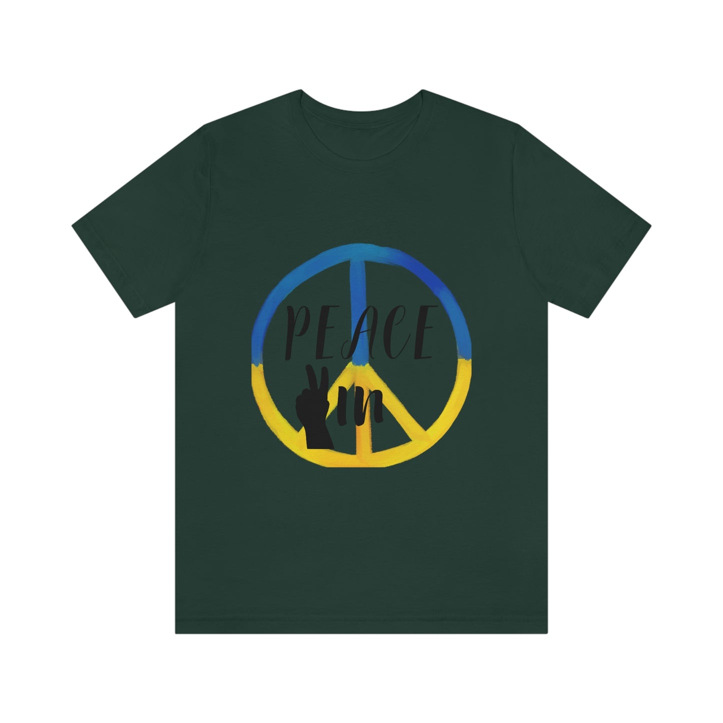 "Peace In" Unisex Jersey Short Sleeve Tee