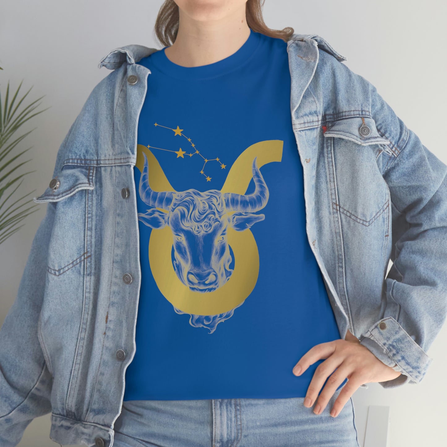 "Taurus Symbol and Glyph" Unisex Heavy Cotton Tee