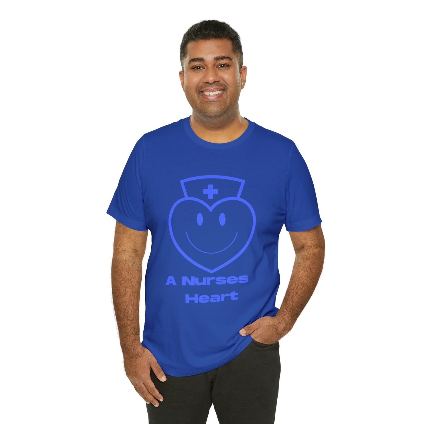 "A Nurses Heart" - Unisex Jersey Short Sleeve Tee